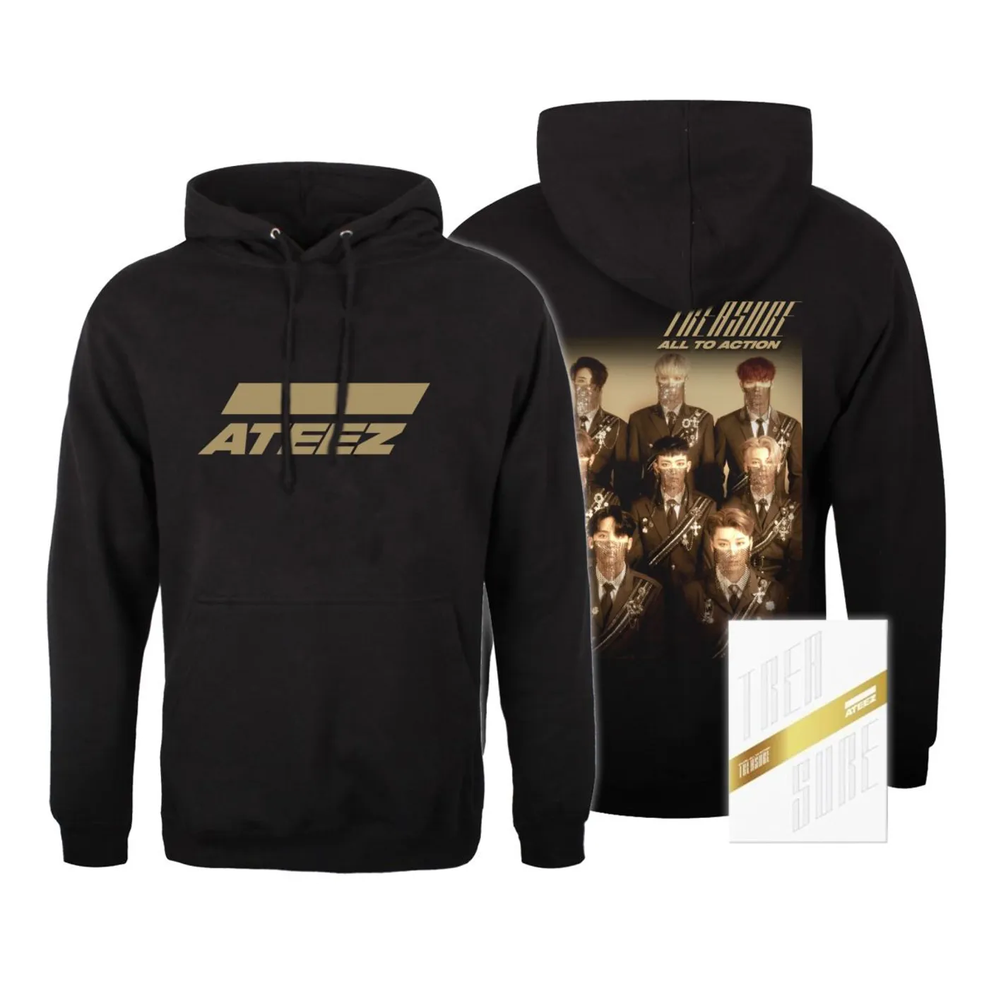 Ateez Treasure Z Ver. Package White Edition & Hoodie Bundle