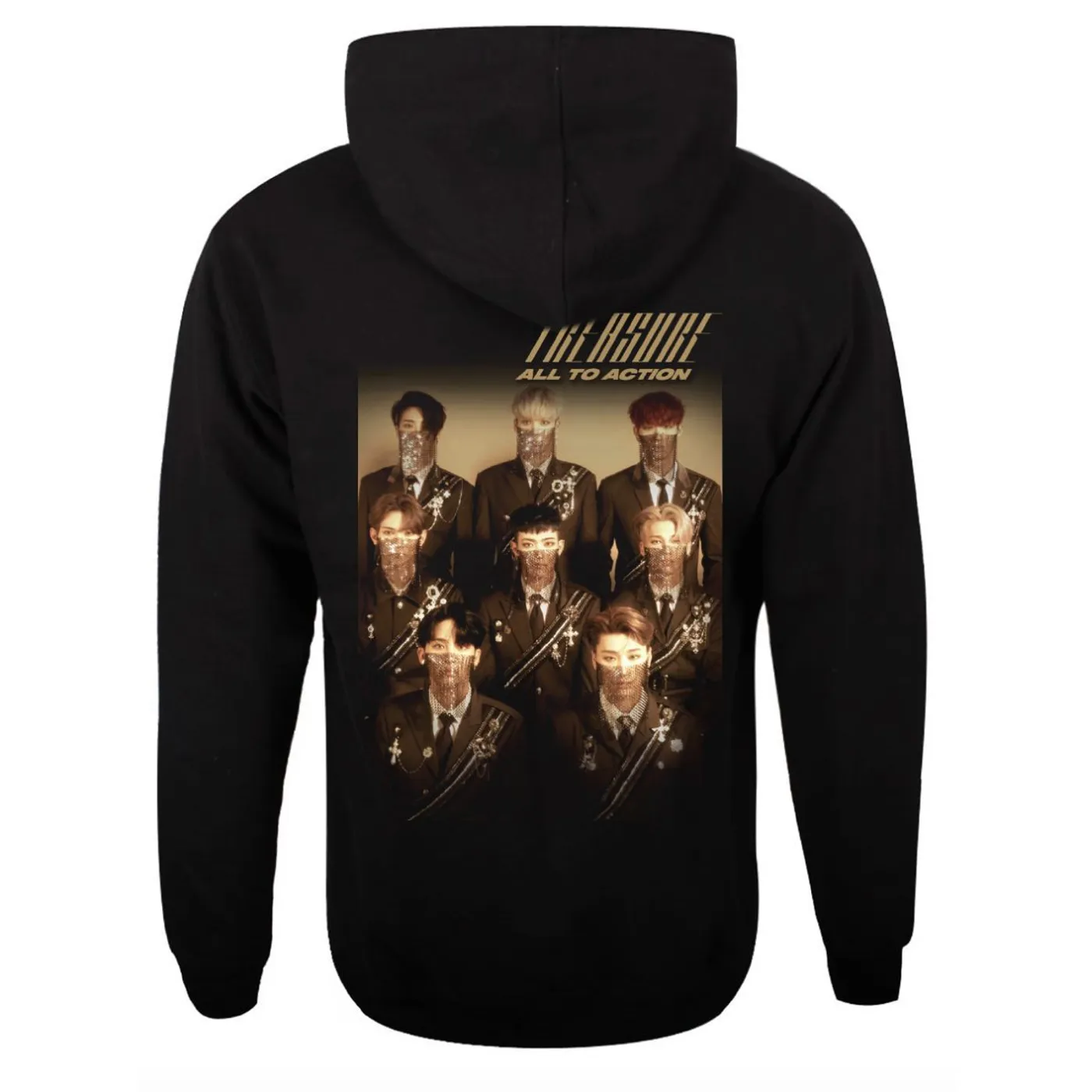 ATEEZ Treasure Unisex Black Hoodie