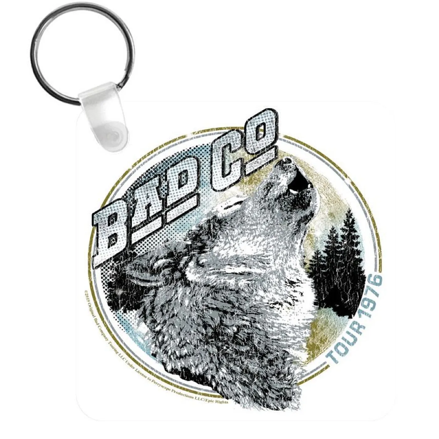 Bad Company Tour 76 Wolf Keychain