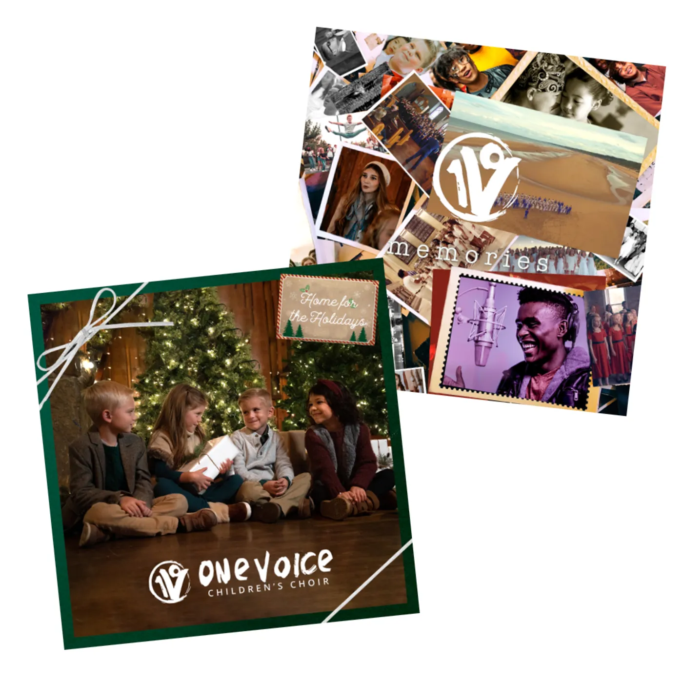 One Voice Children's Choir 2-Pack CD Bundle: HOME FOR THE HOLIDAYS + MEMORIES [Hand-Signed Editions]