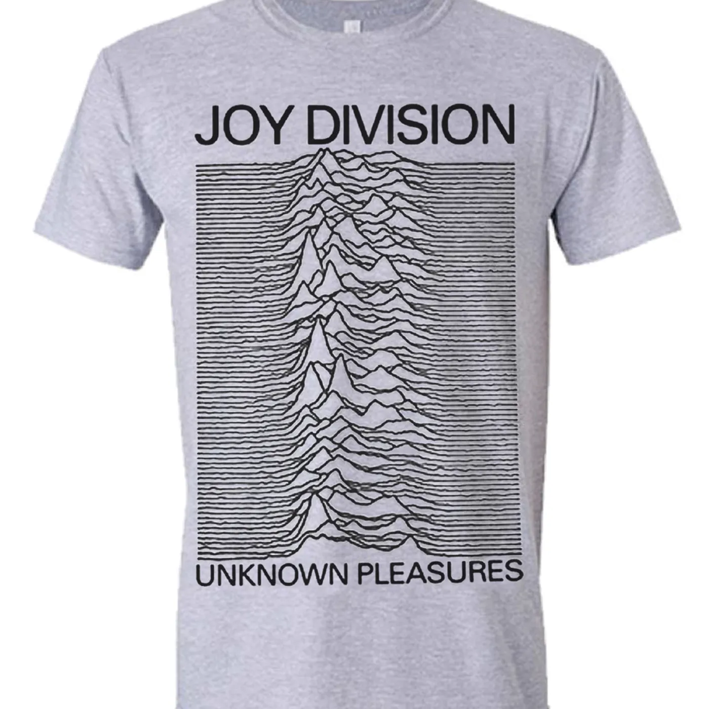 Joy Division - T-Shirt - Unknown Pleasures Grey (Bolur)