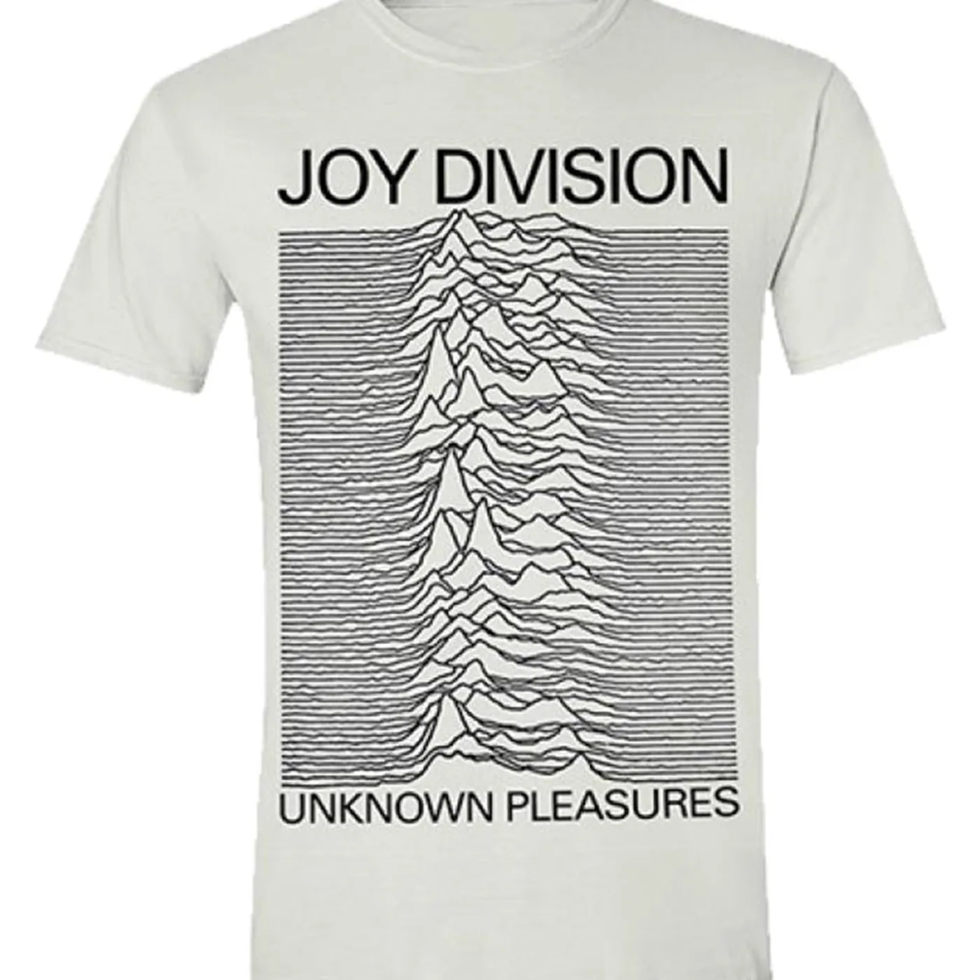 Joy Division - T-Shirt - Unknown Pleasures White (Bolur)