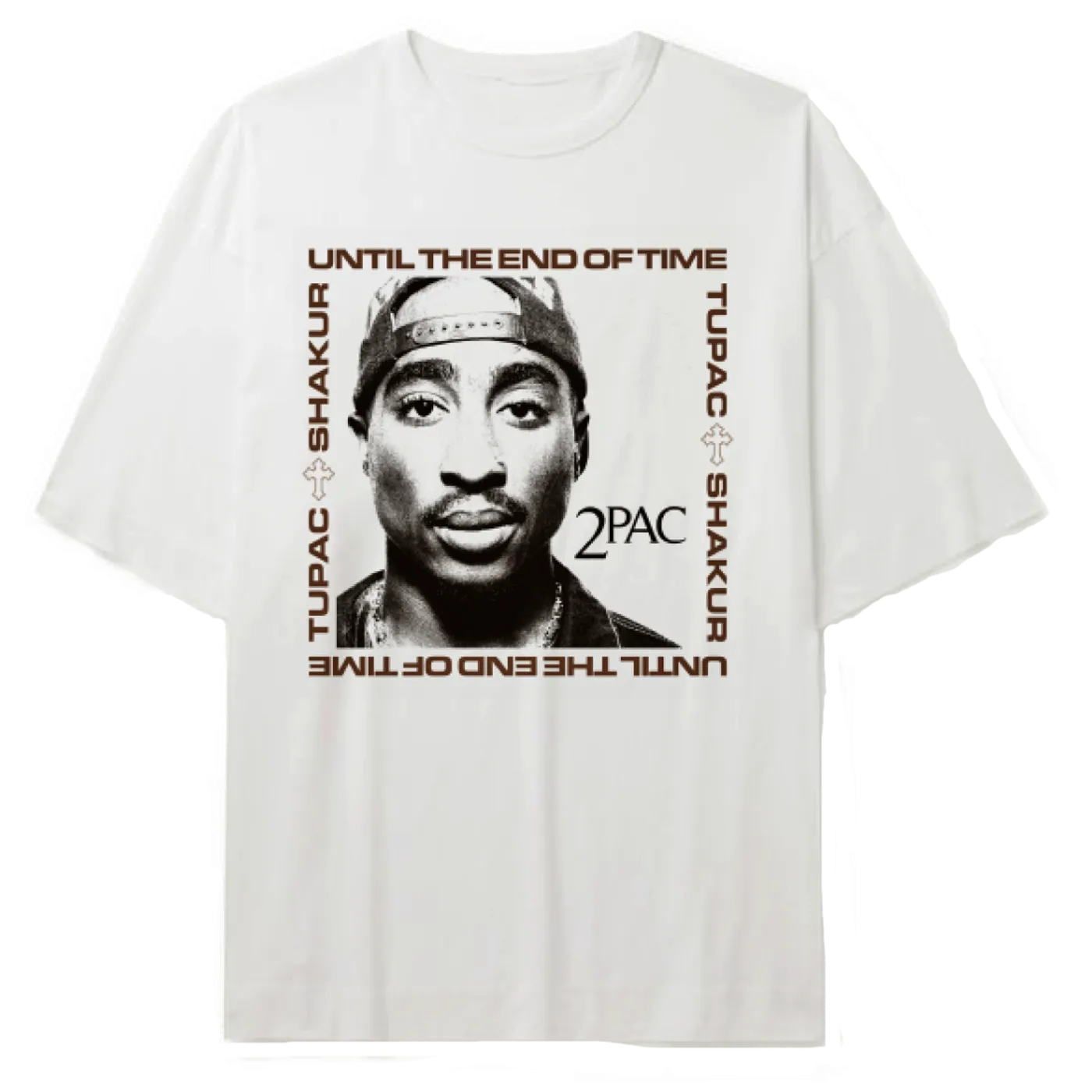 Tupac - T-Shirt - 2Pac (White) (Bolur)