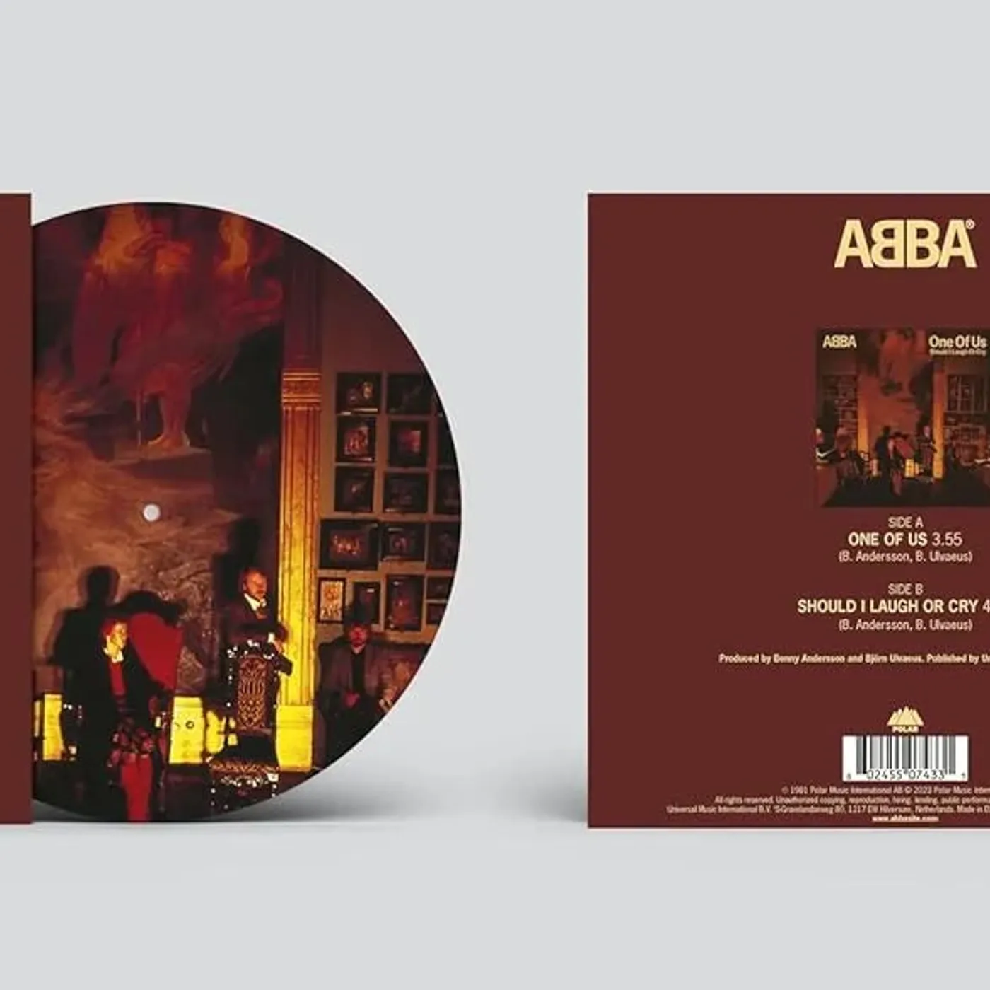 Abba - One Of Us 7" 2023 Picture Disc