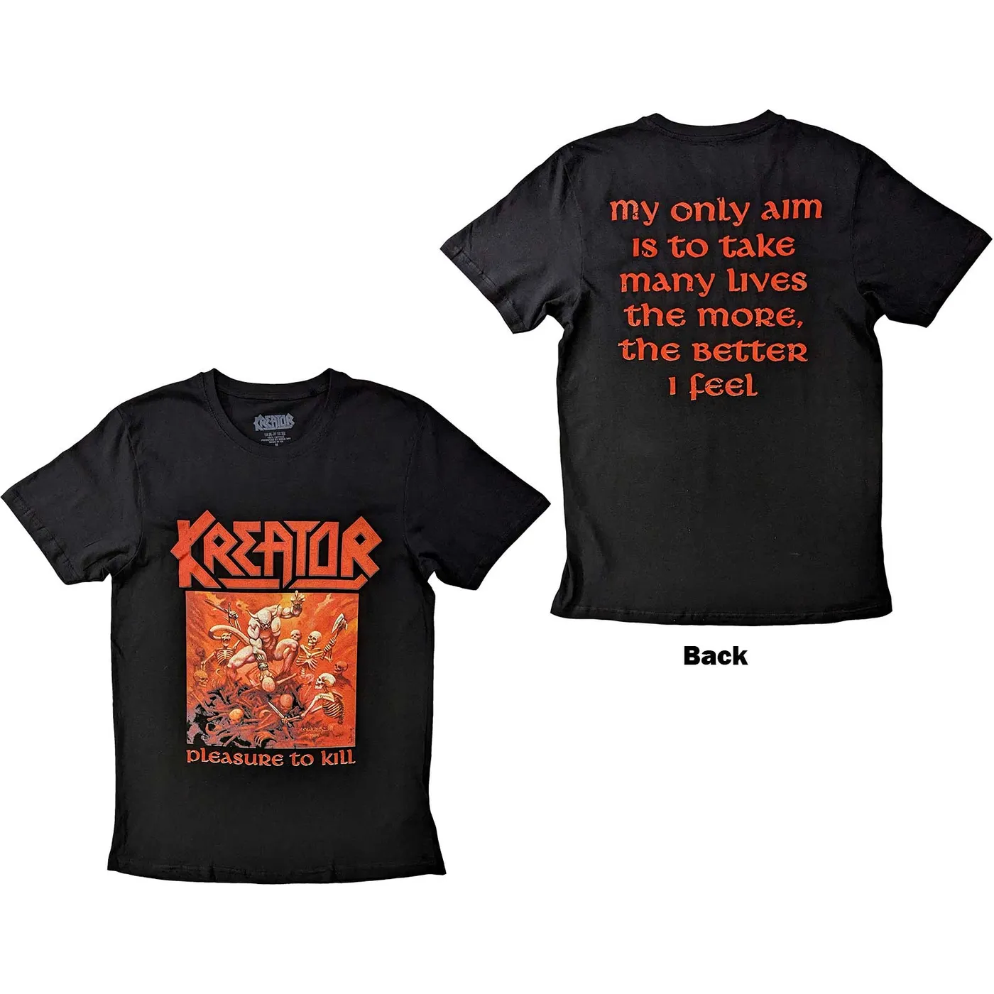 Kreator - T-Shirt - Kreator Pleasure To Kill (Bolur)