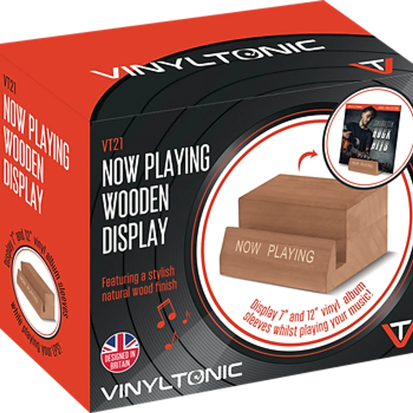Vinyl Tonic - Now playing wodden display