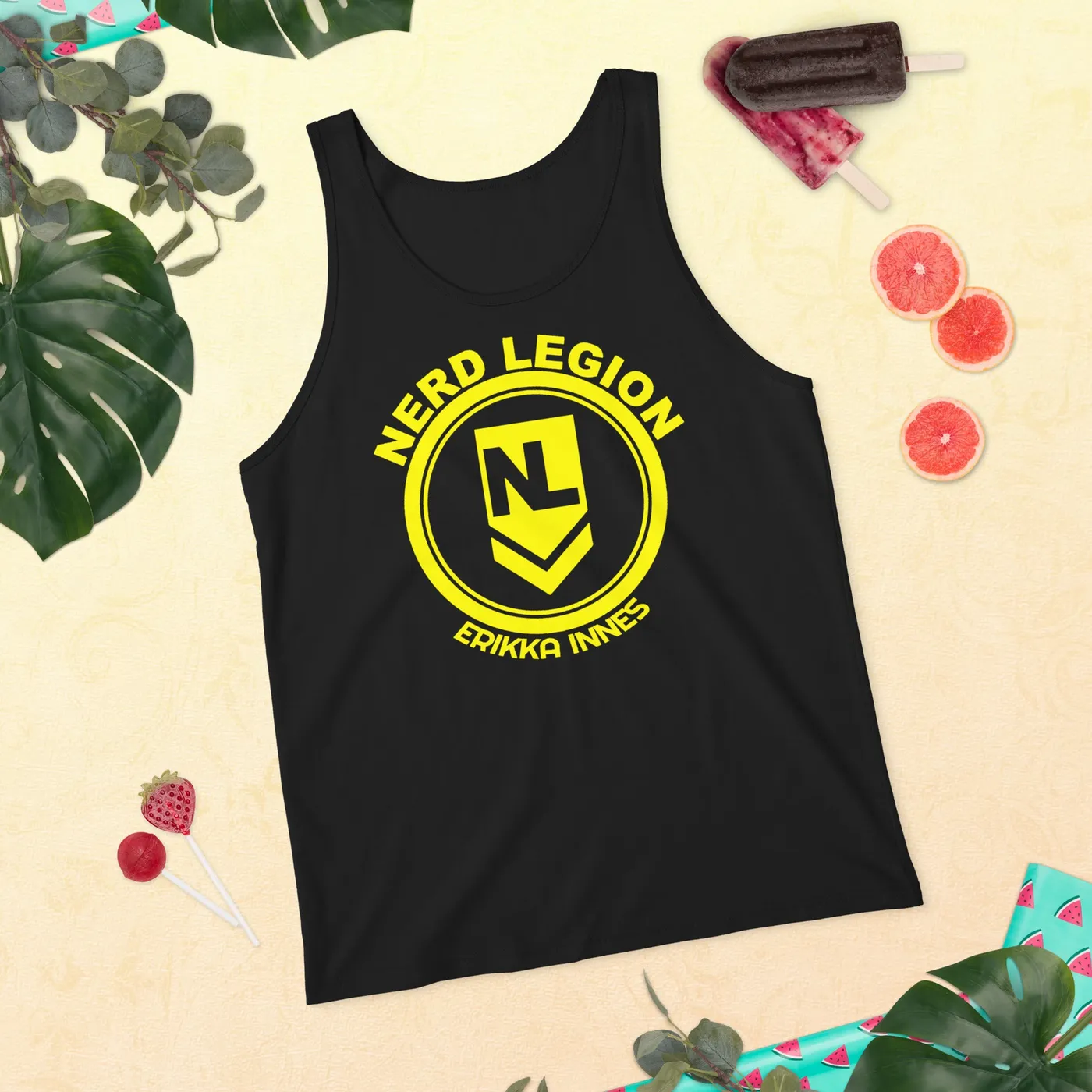 Erikka Innes Nerd Legion standup fans unisex tank top