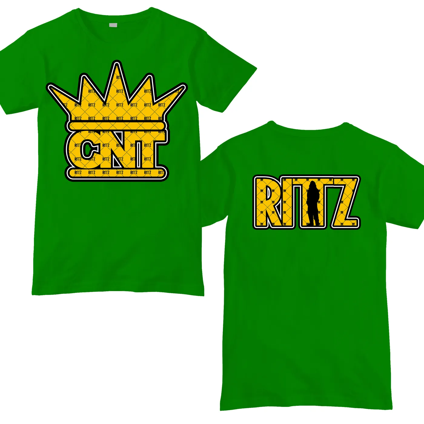 Rittz CNT Pattern Logo Green Shirt