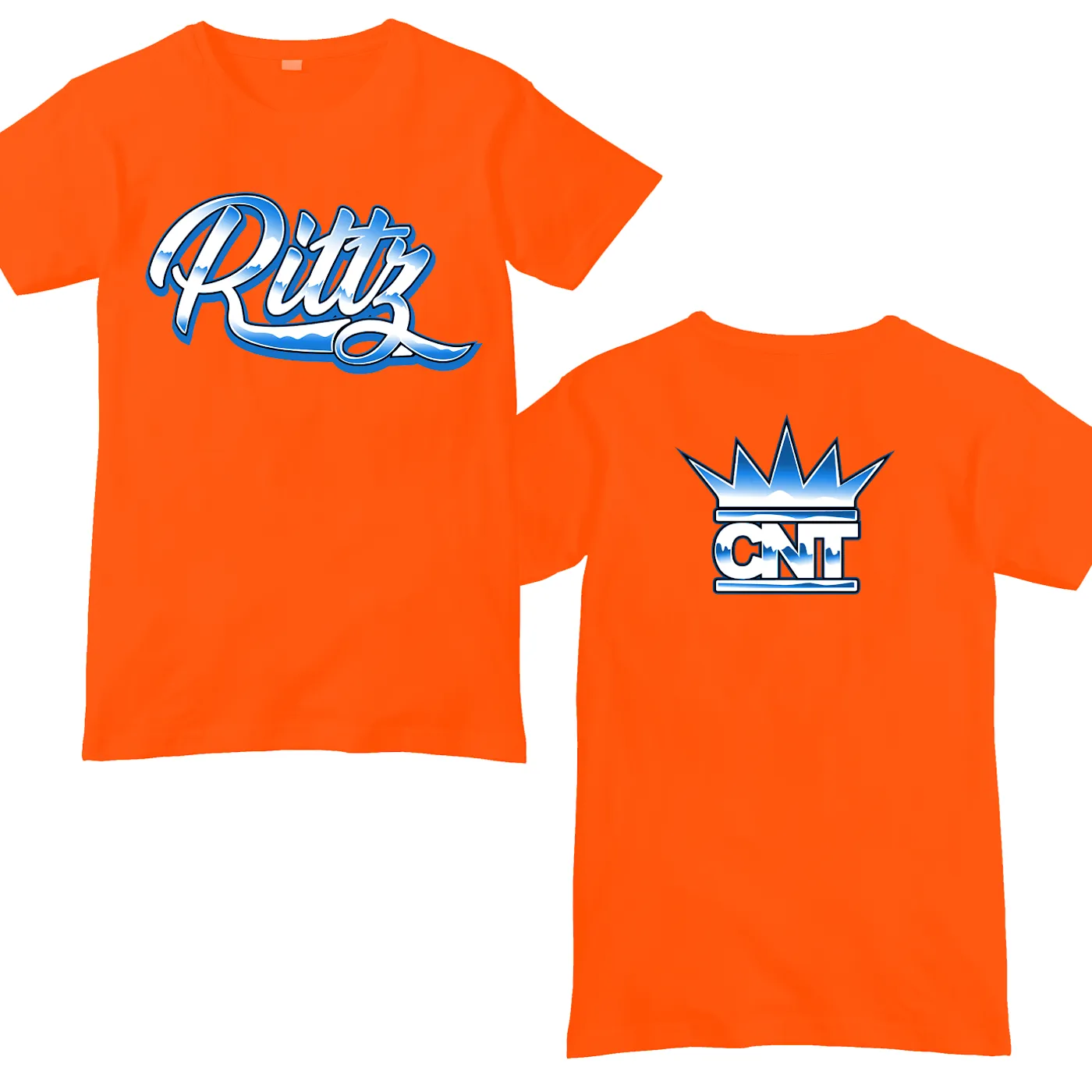 Rittz Chrome Logo Shirt Orange