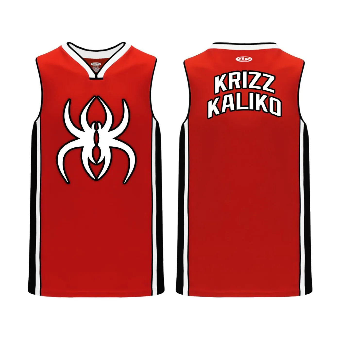 Krizz Kaliko Basketball Jersey WHITE LOGO