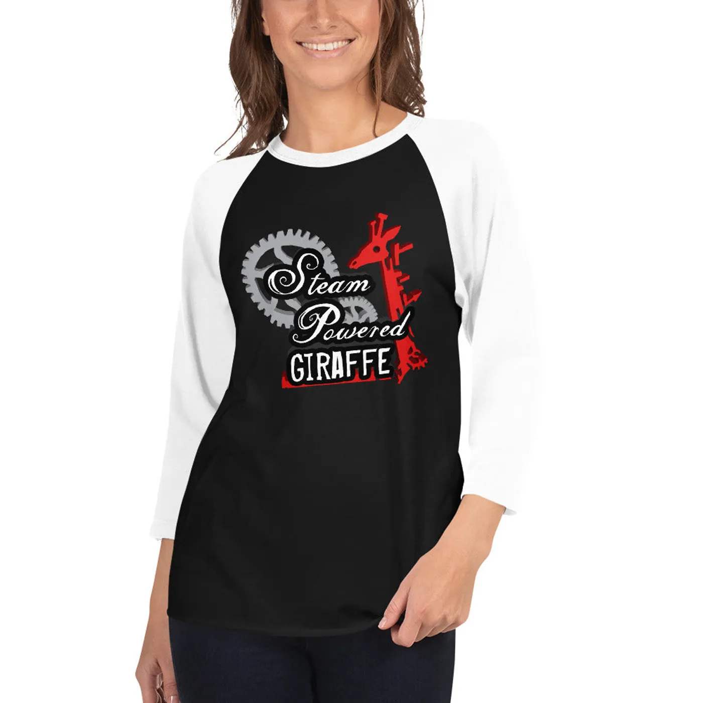 Steam Powered Giraffe SPG Logo Baseball Shirt