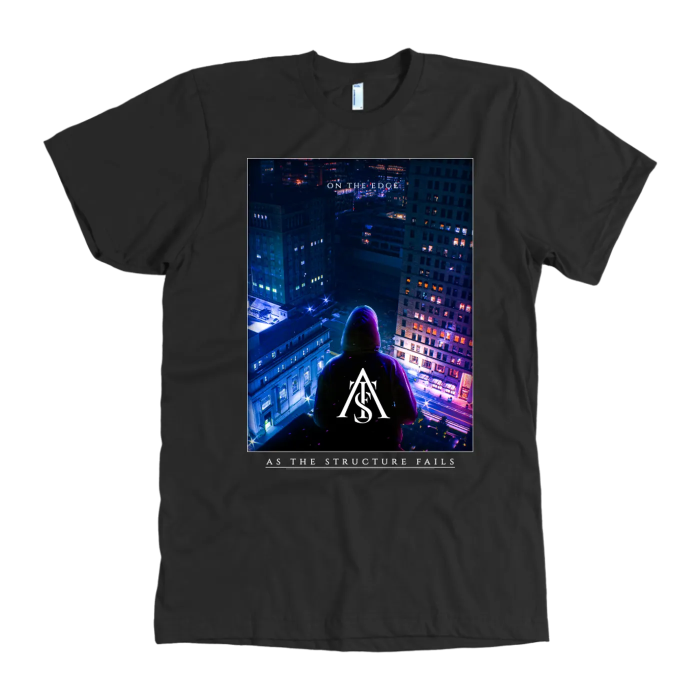 As The Structure Fails American Apparel - On The Edge Tee (Border)