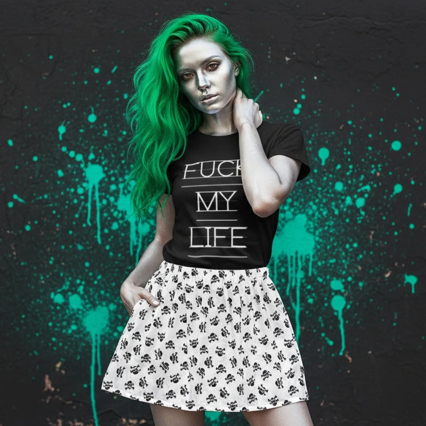 House of Hate "My Life As A Pirate" A-Line Skirt