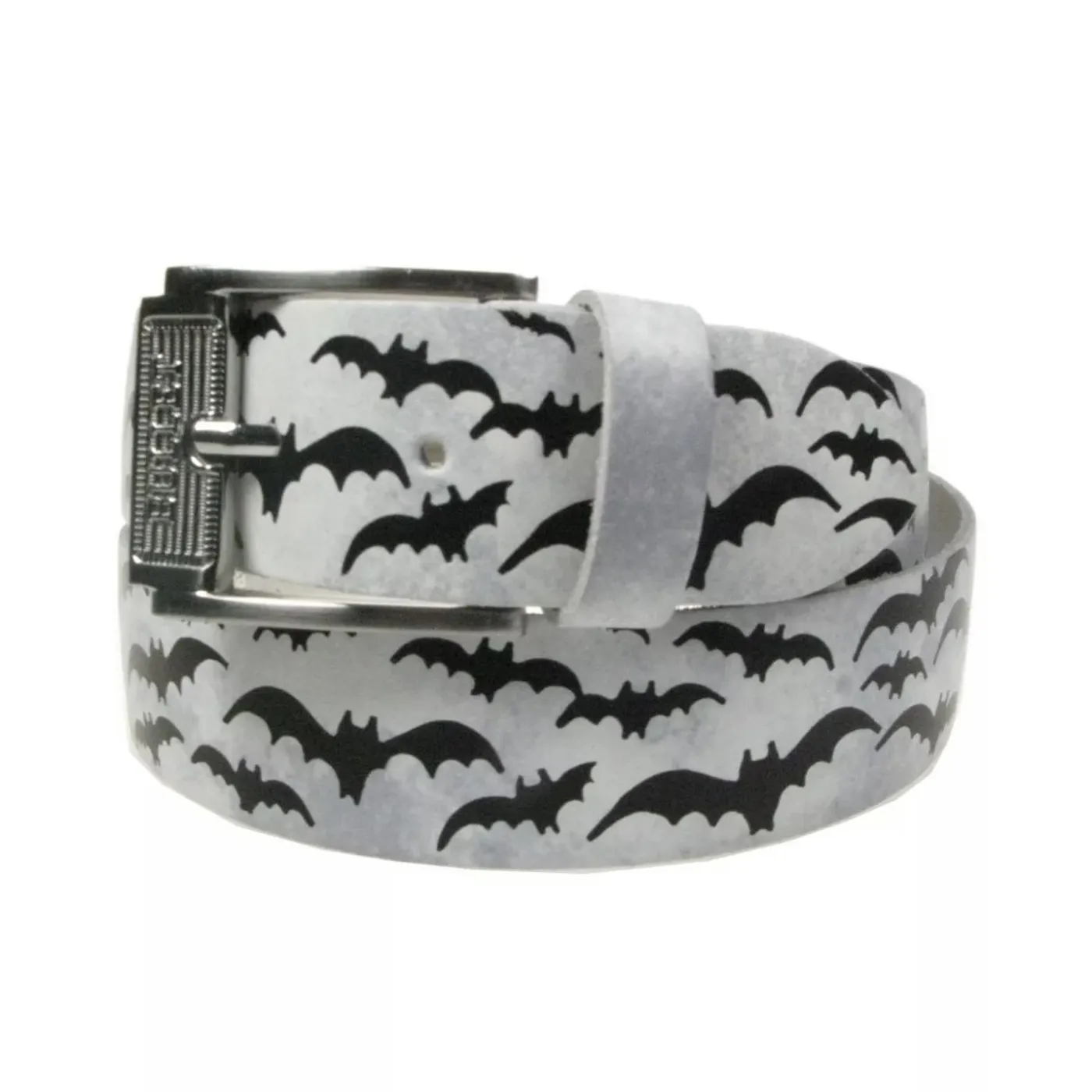 House of Hate “Halloween Bats” Real Leather Belt