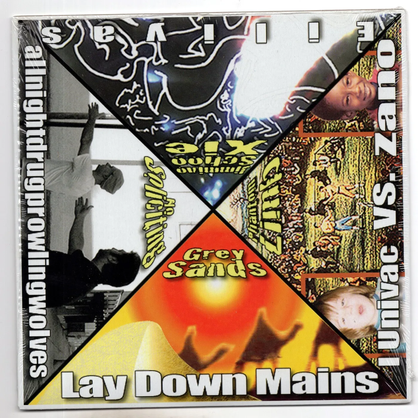 Eiliyas / All Night Drug Prowling Wolves / Lay Down Mains / i Univac Vs. Zano four way split 7"