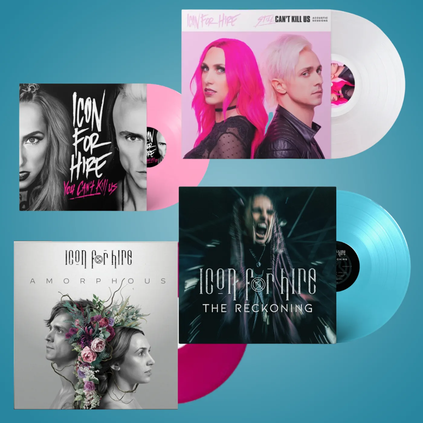 Icon For Hire Signed 4-Vinyl Bundle (Black Friday Special!)