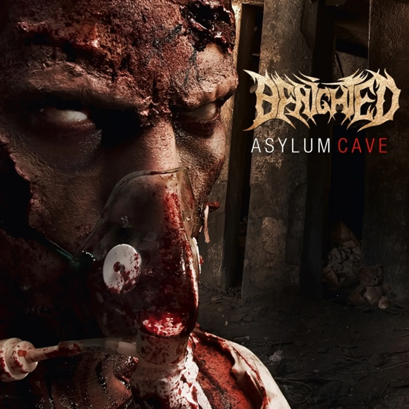 Benighted ASYLUM CAVE (RED/BLACK VINYL) Vinyl Record