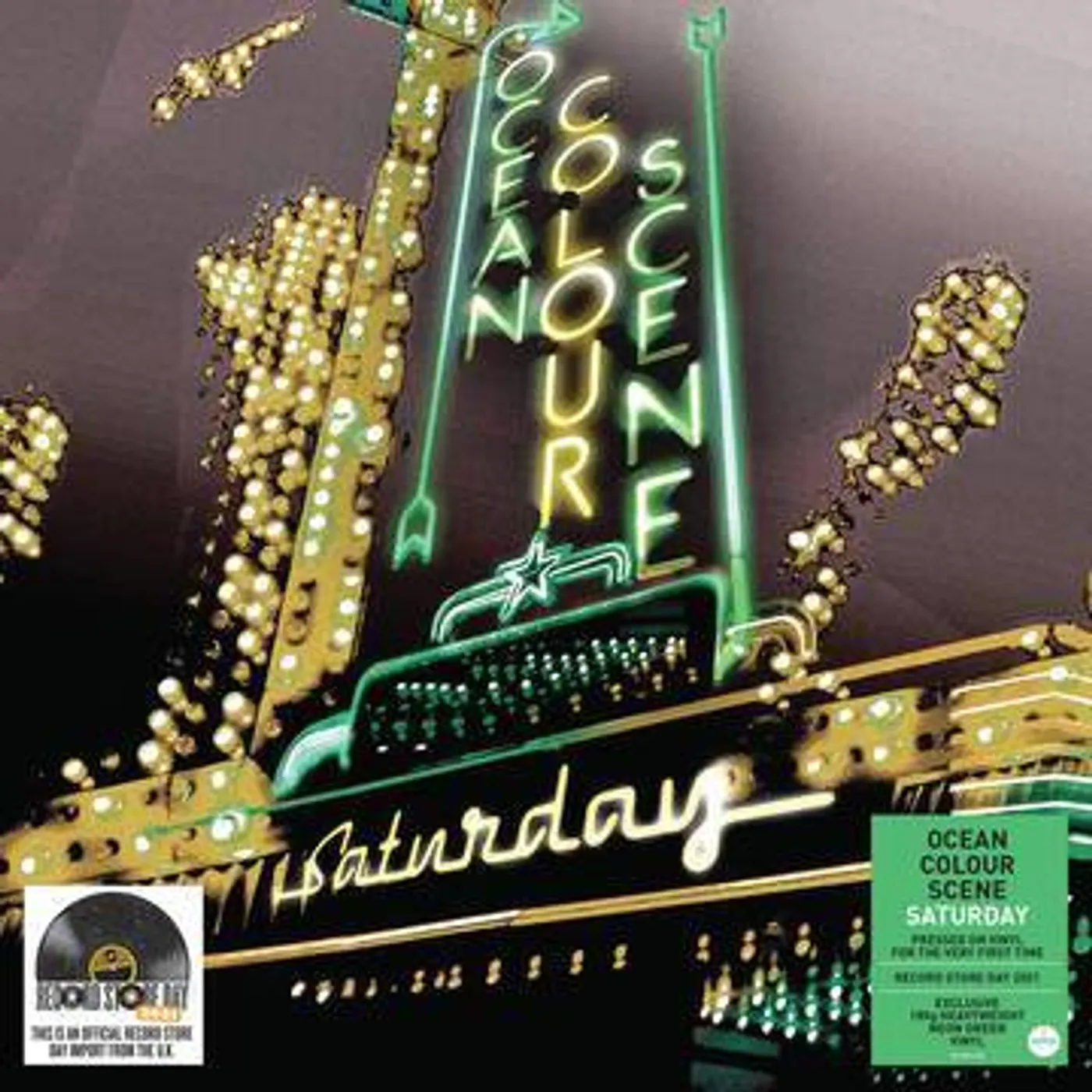 Ocean Colour Scene SATURDAY (2LP/180G/NEON GREEN VINYL) (RSD) Vinyl Record