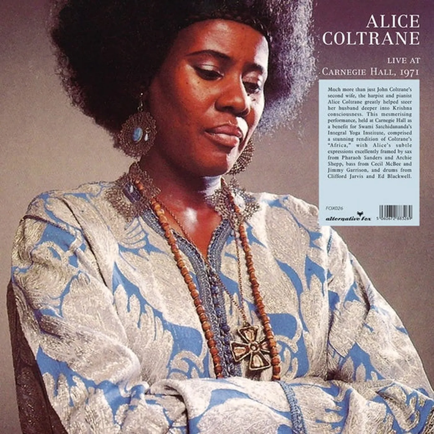 Alice Coltrane AFRICA, LIVE AT THE CARNEGIE HALL 1971 Vinyl Record