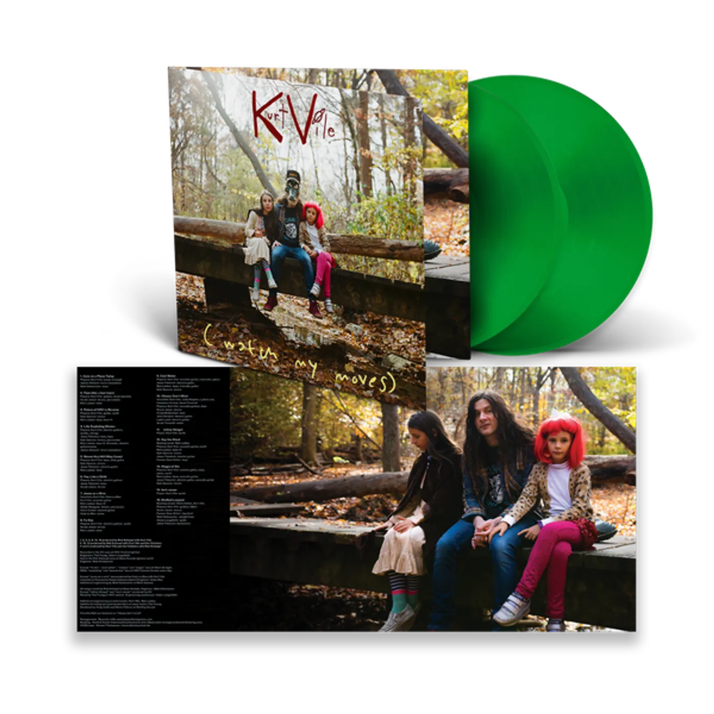 Kurt Vile WATCH MY MOVES (TRANSLUCENT GREEN VINYL/2LP) Vinyl Record