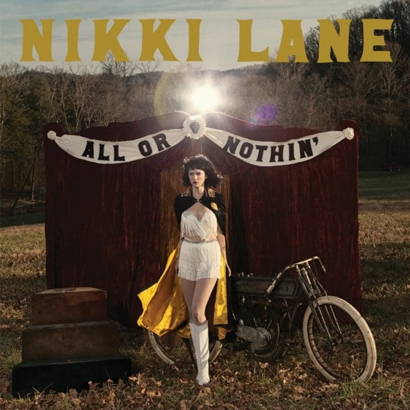 Nikki Lane ALL OR NOTHIN (METALLIC SILVER & YELLOW SWIRL VINYL) Vinyl Record
