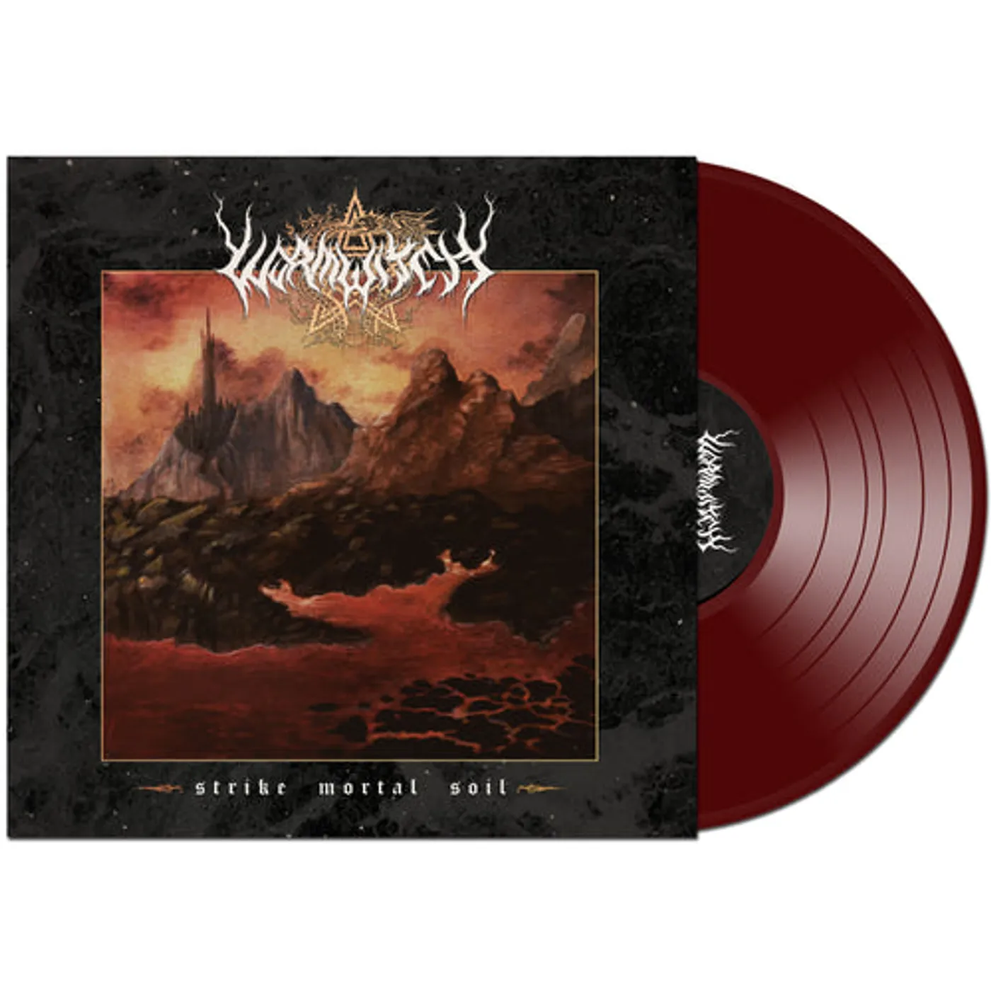 Wormwitch Strike Mortal Soil (Red Wine) Vinyl Record