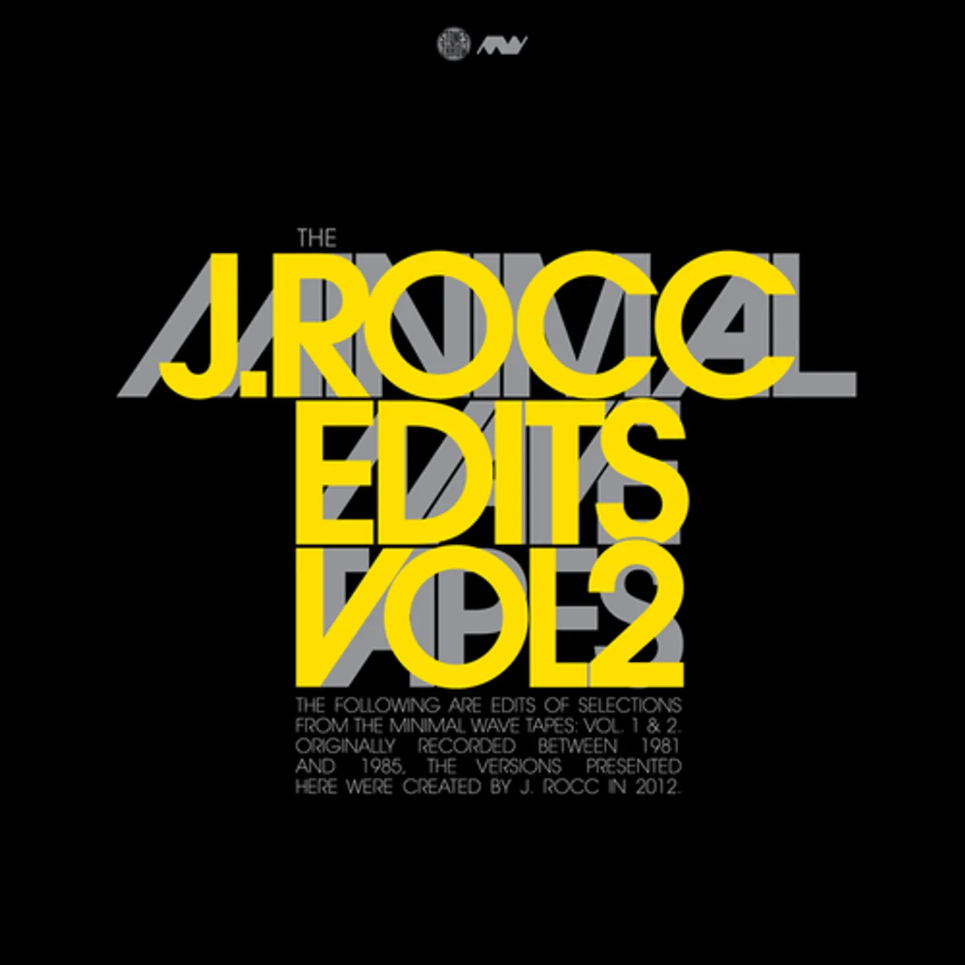 J Rocc MINIMAL WAVE EDITS EP  VOL.2 Vinyl Record