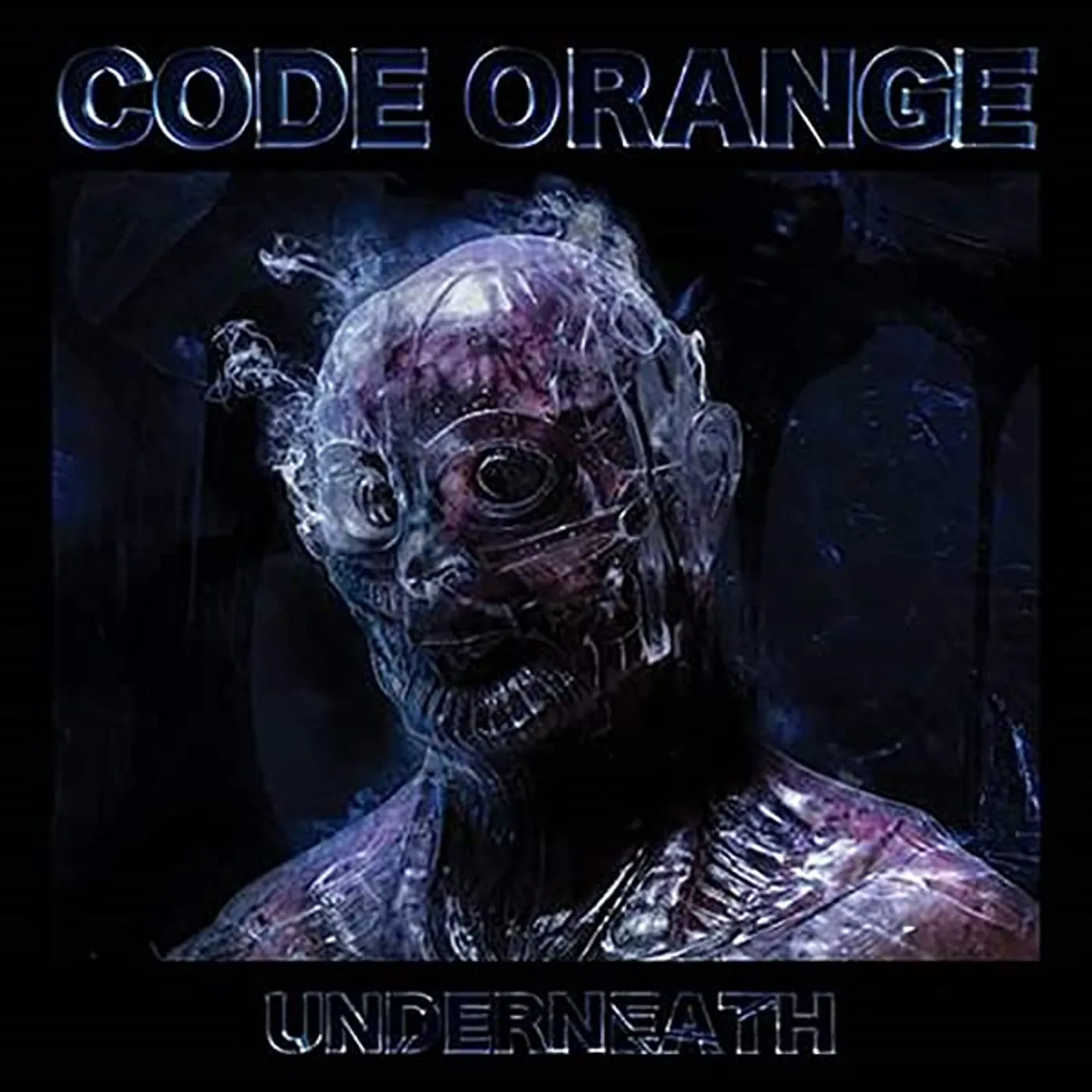 Code Orange UNDERNEATH (TRANSPARENT BLUE SPLATTER VINYL) Vinyl Record