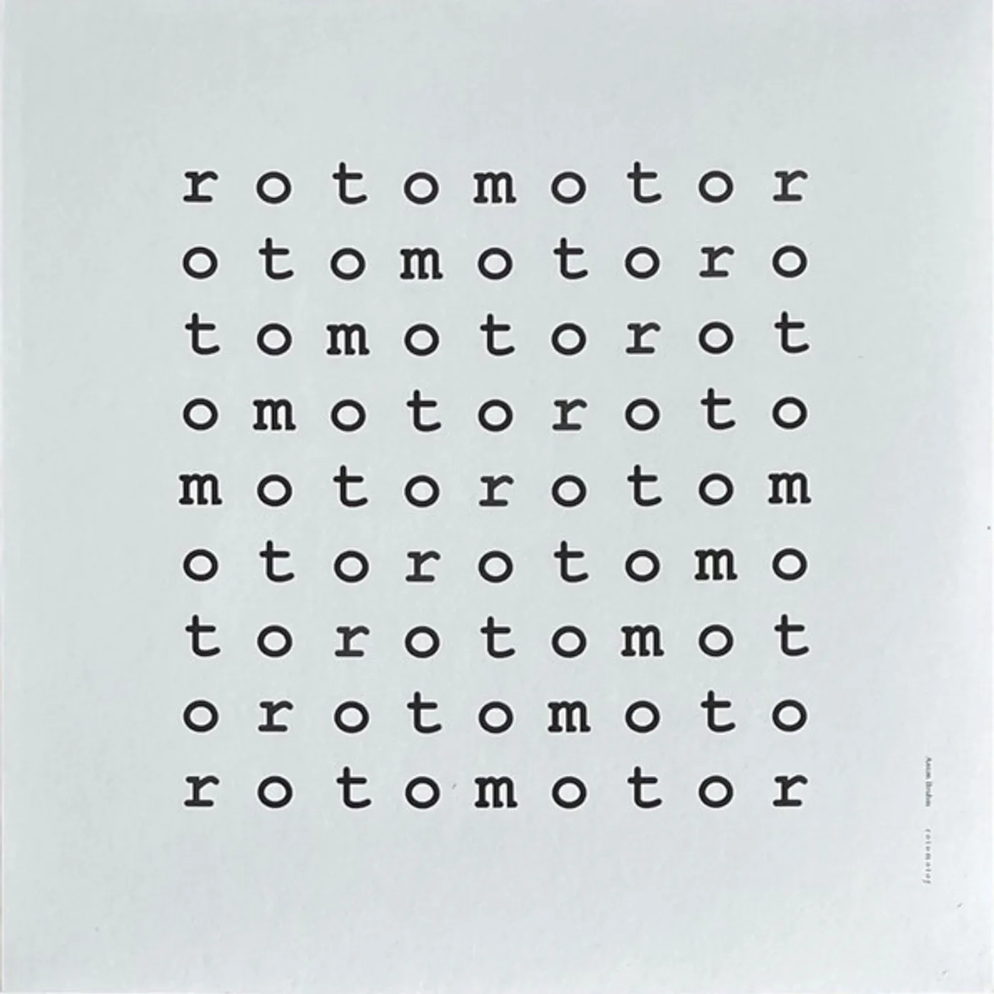 Anton Bruhin ROTOMOTOR/INOUT Vinyl Record