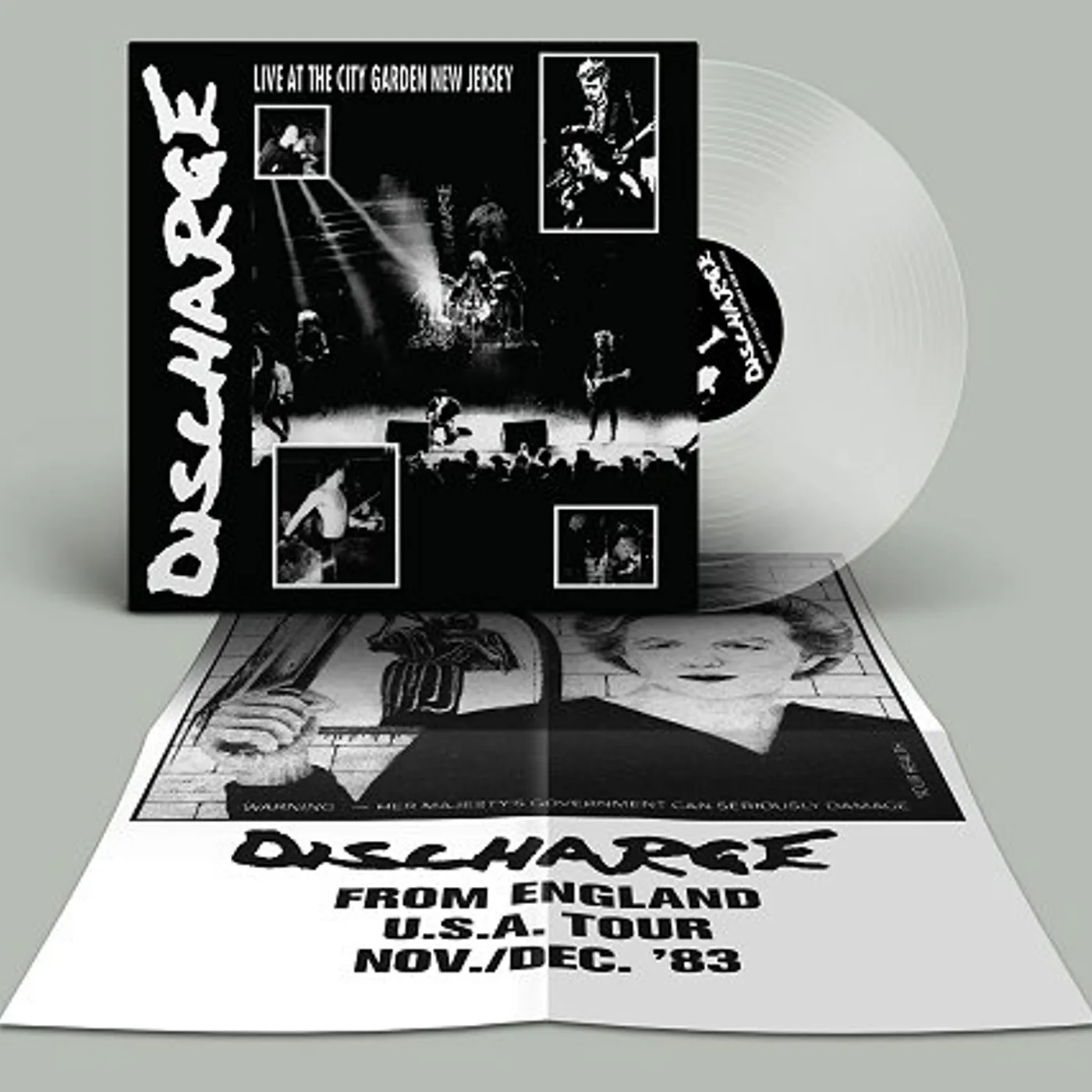 Discharge Live At City Garden New Jersey (Clear Vinyl)
