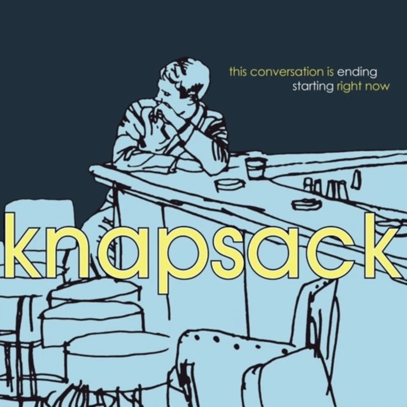 Knapsack CONVERSATION IS ENDING STARTING RIGHT NOW (EASTER YELLOW VINYL) Vinyl Record