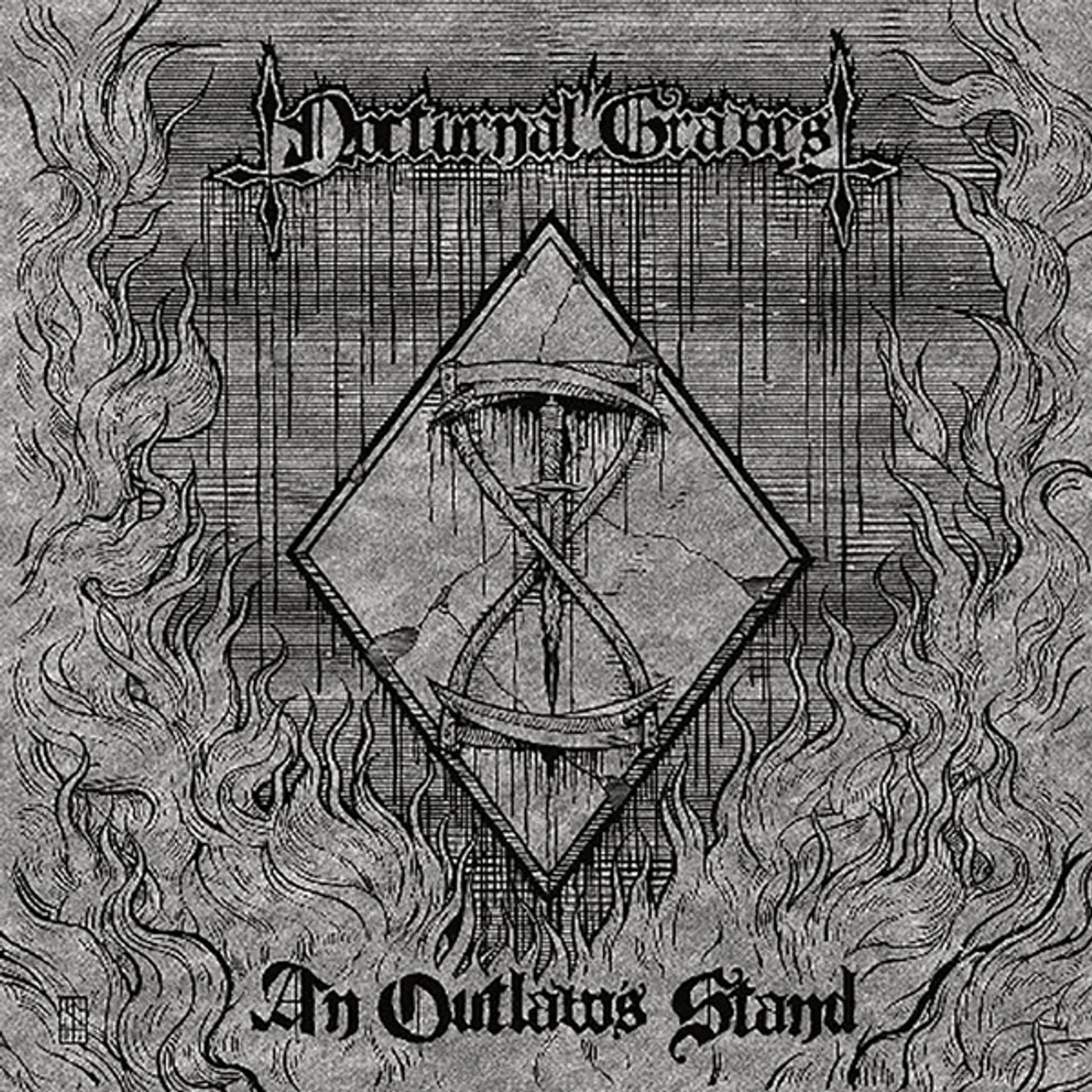 Nocturnal Graves AN OUTLAW’S STAND (RED/BLACK VINYL) Vinyl Record