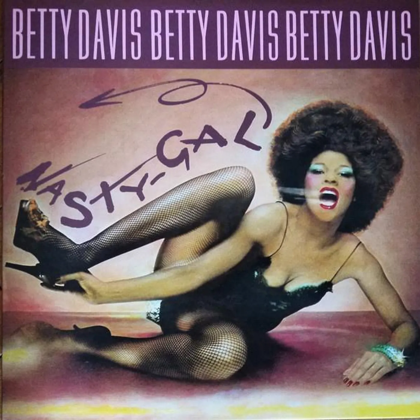 Betty Davis NASTY GAL (PINK MIX VINYL) Vinyl Record
