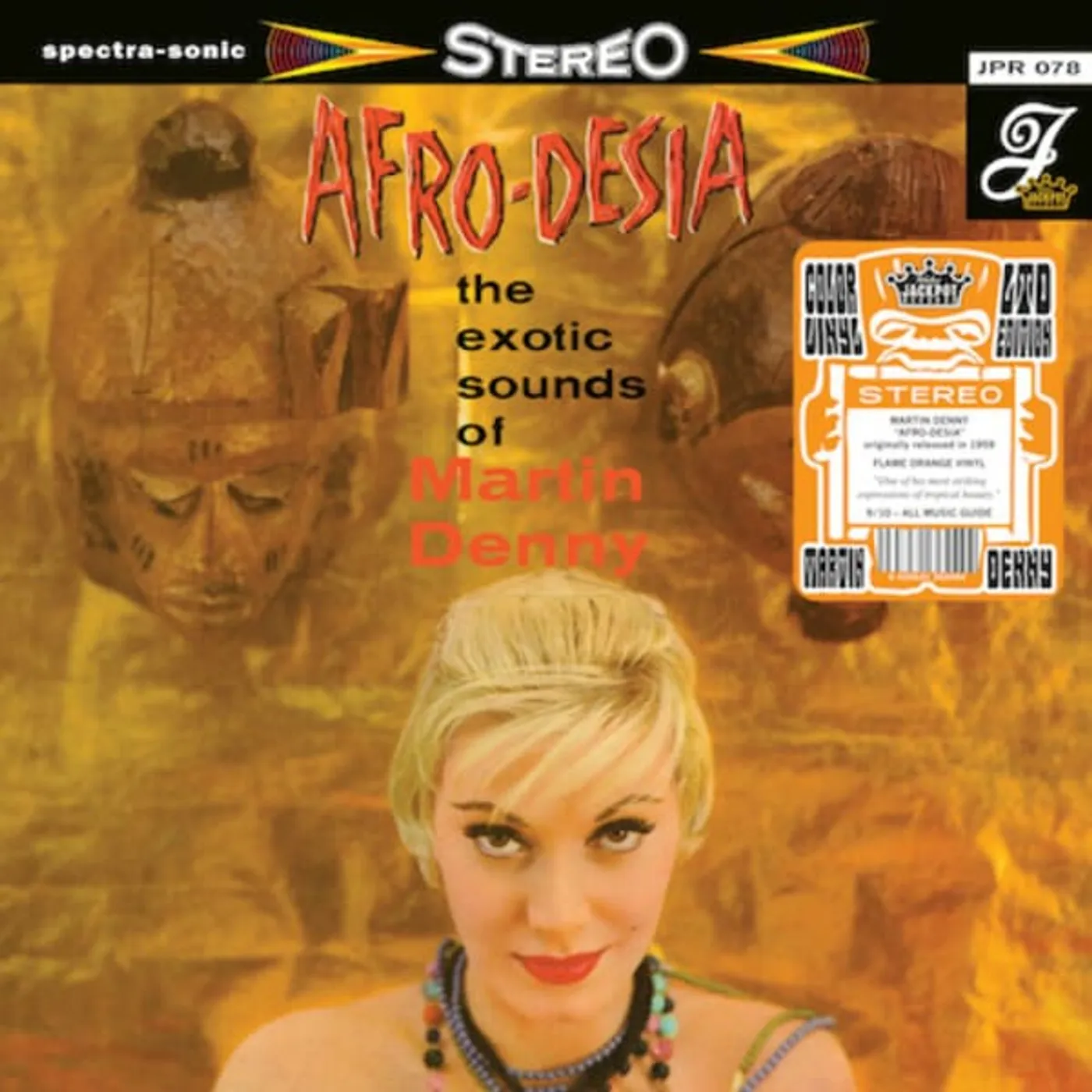 Martin Denny AFRO-DESIA (FLAME-ORANGE VINYL) Vinyl Record