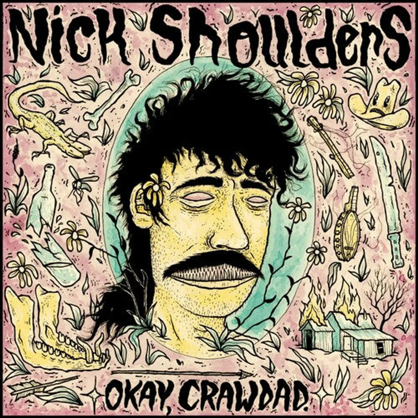 Nick Shoulders OKAY CRAWDAD (CHARTREUSE GREEN SWIRL VINYL/180G) Vinyl Record