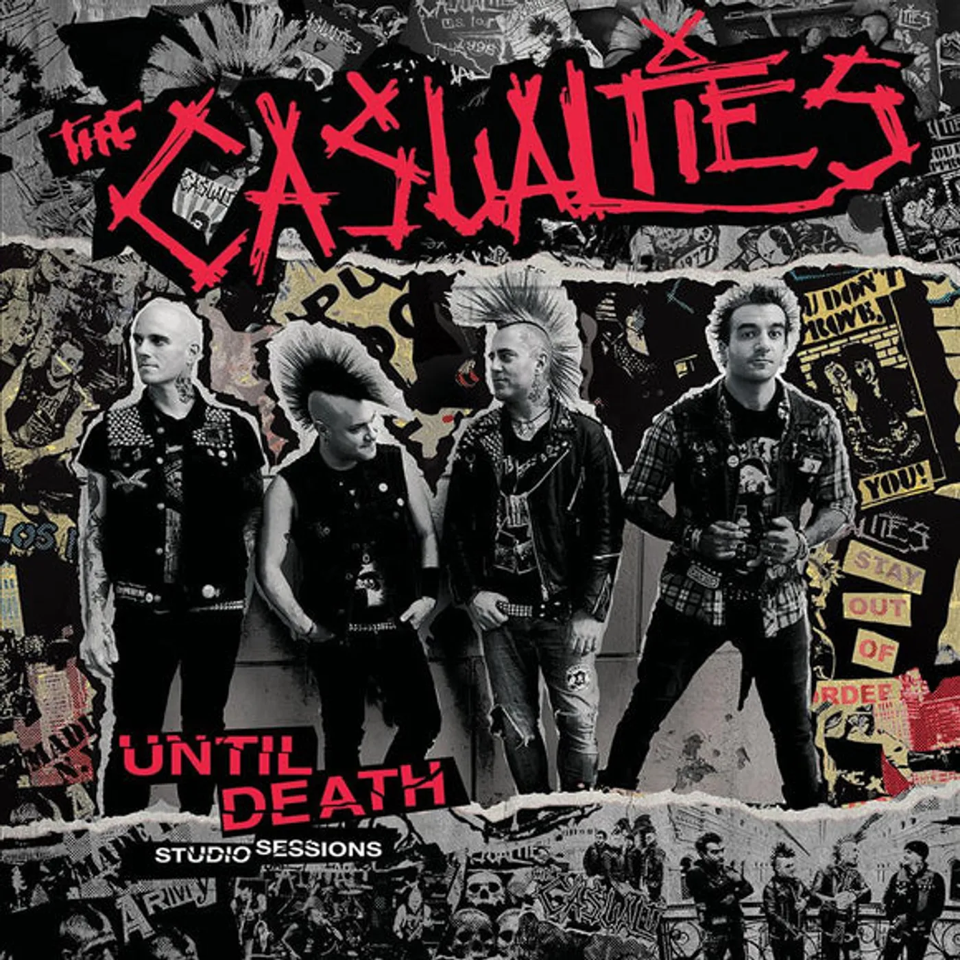The Casualties UNTIL DEATH - STUDIO SESSIONS Vinyl Record