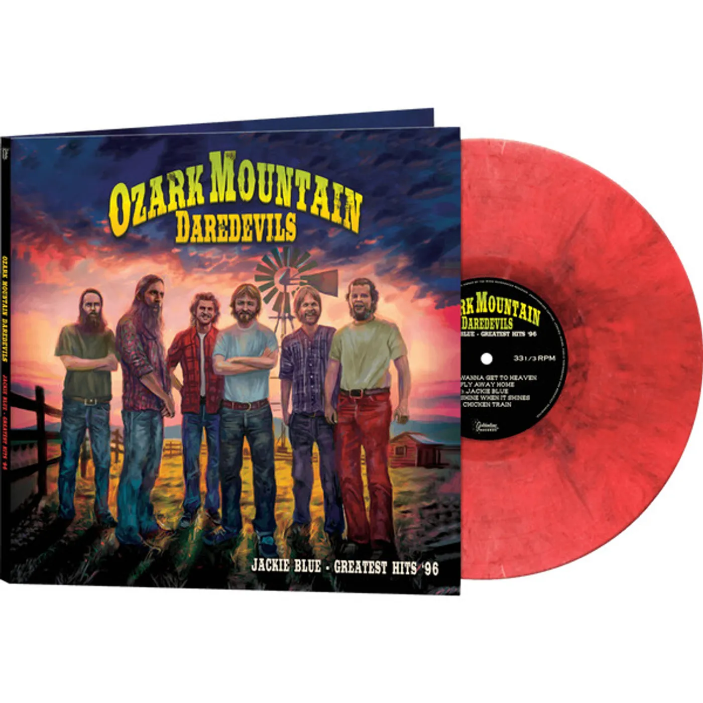 The Ozark Mountain Daredevils JACKIE BLUE - GREATEST HITS '96 (RED MARBLE VINYL/MASTERED) Vinyl Record