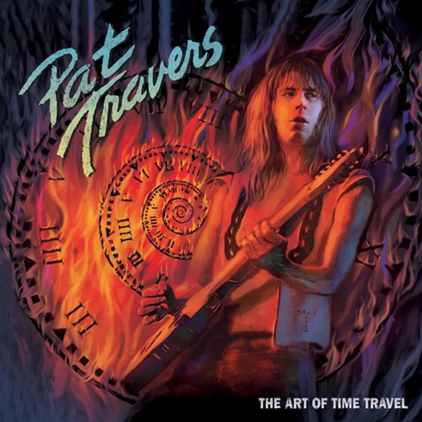 Pat Travers The Art Of Time Travel (RED MARBLE) vinyl record