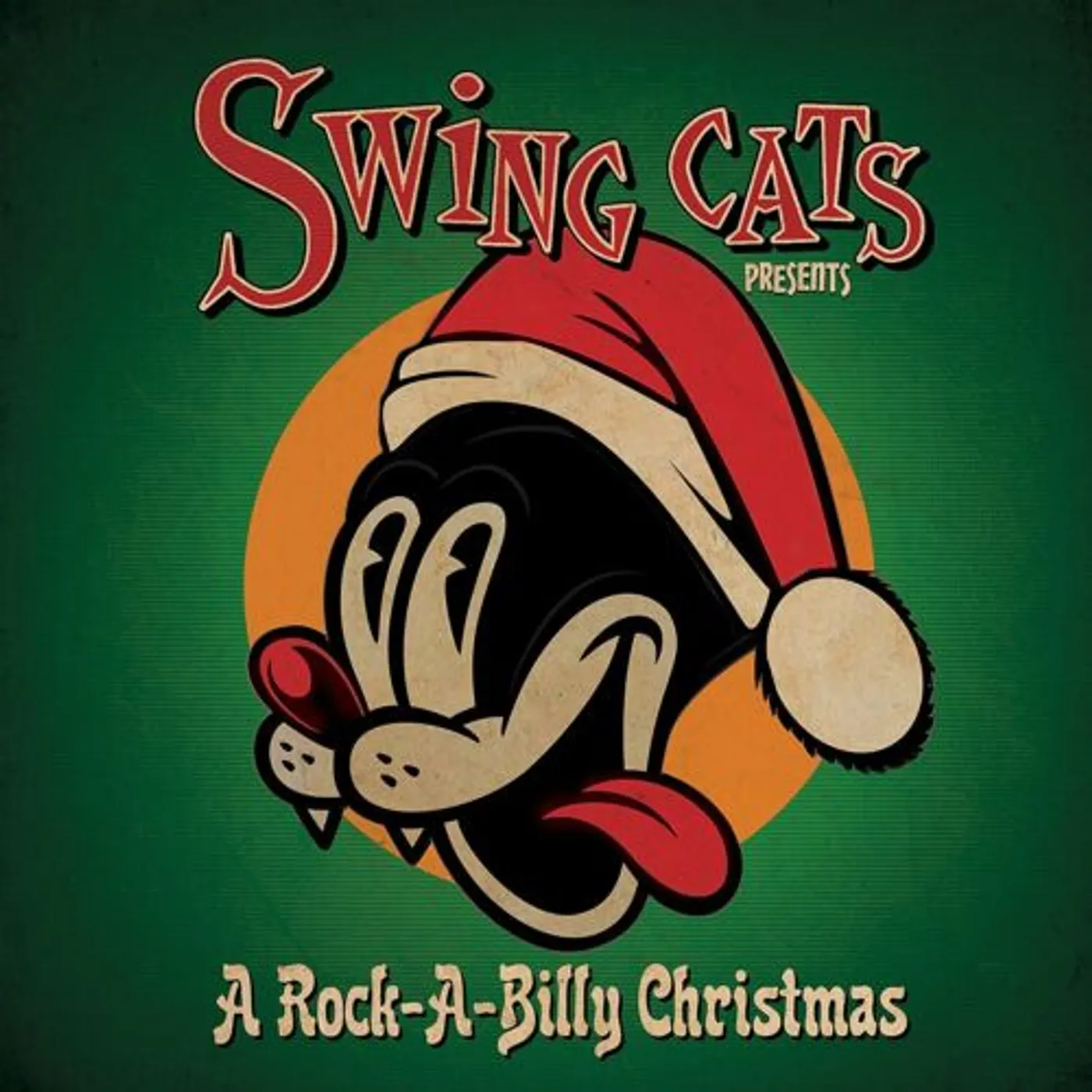 Swing Cats Rock-a-billy Christmas (Green) Vinyl Record