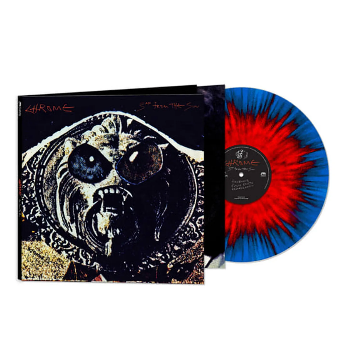 Chrome 3rd From The Sun (Blue/Red Starburst) Vinyl Record