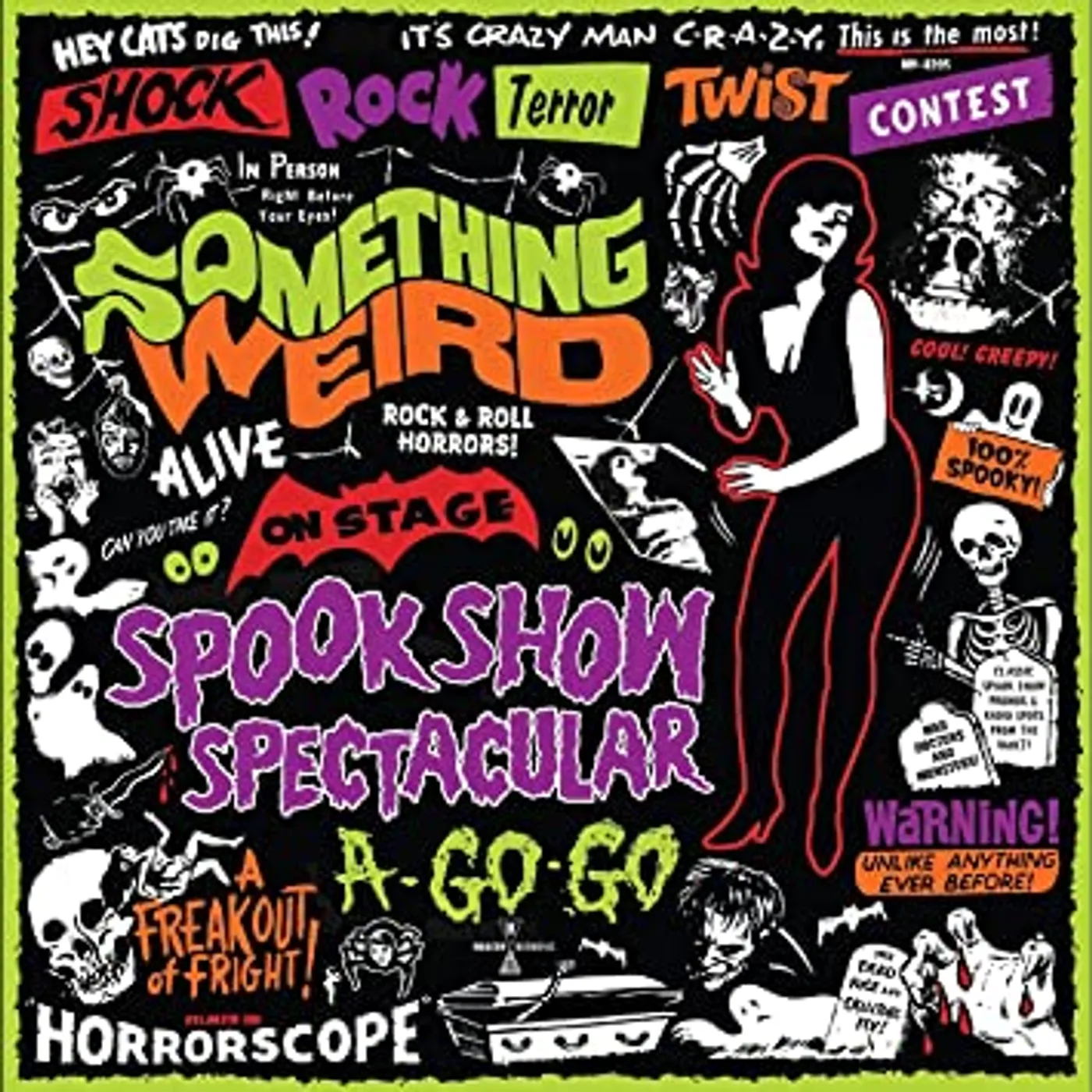 Something Weird SPOOK SHOW SPECTACULAR A-GO-GO (GREEN VINYL/DVD) Vinyl Record