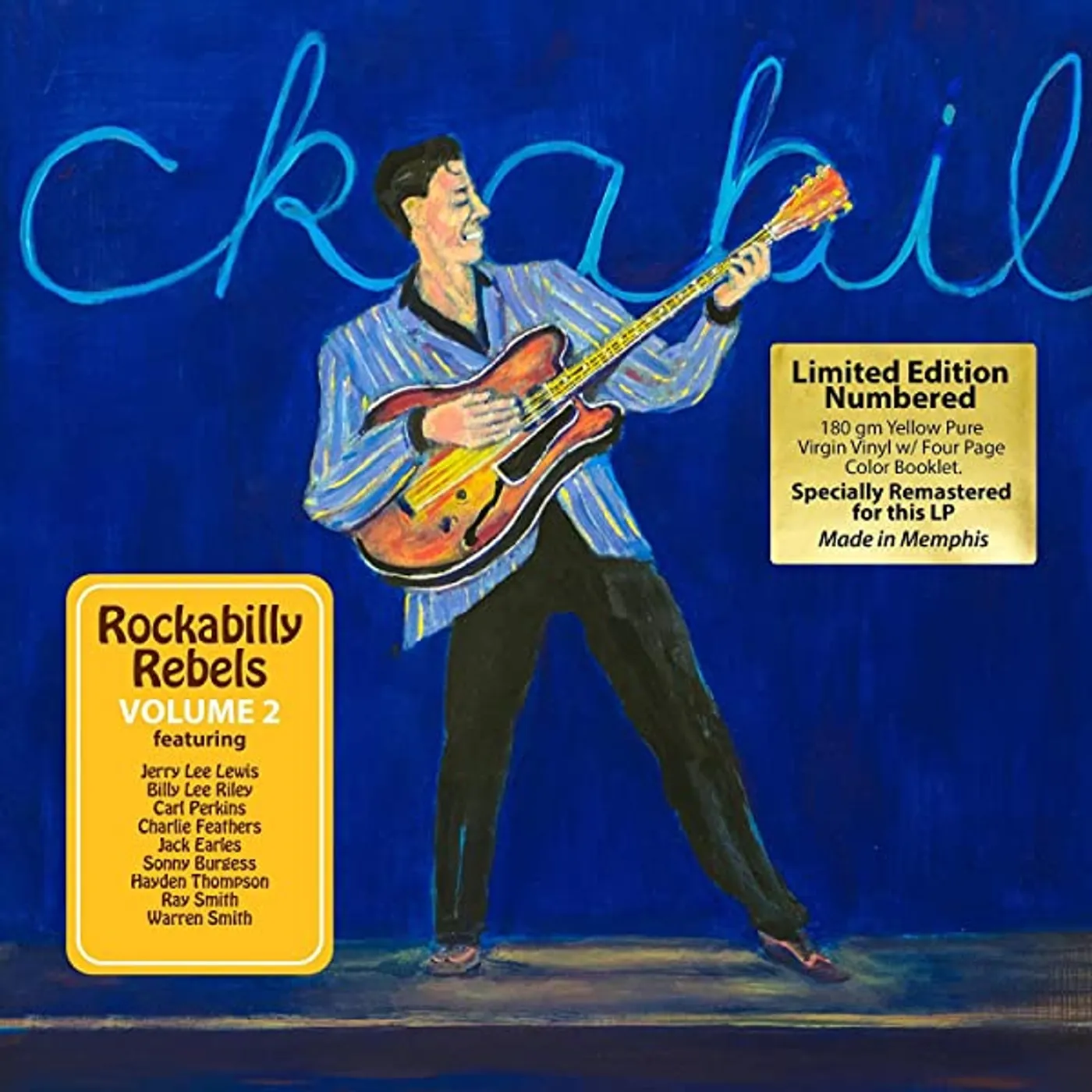 Various Artists  ROCKABILLY REBELS VOLUME 2 (180G/SUN YELLOW VINYL/NUMBERED/LIMITED) Vinyl Record