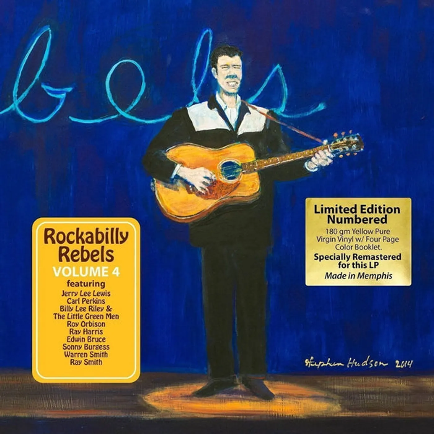 Various Artists  ROCKABILLY REBELS VOLUME 4 (180G/YELLOW VINYL/NUMBERED/LIMITED) Vinyl Record