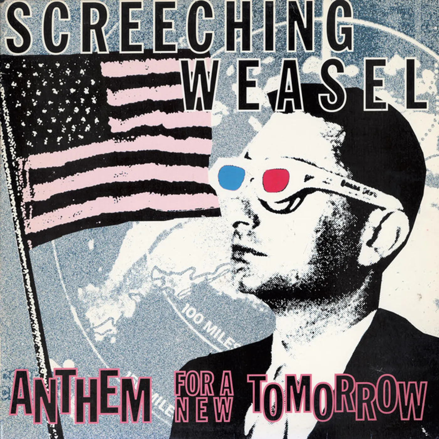 Screeching Weasel ANTHEM (LP/CD/BLUE VINYL) Vinyl Record