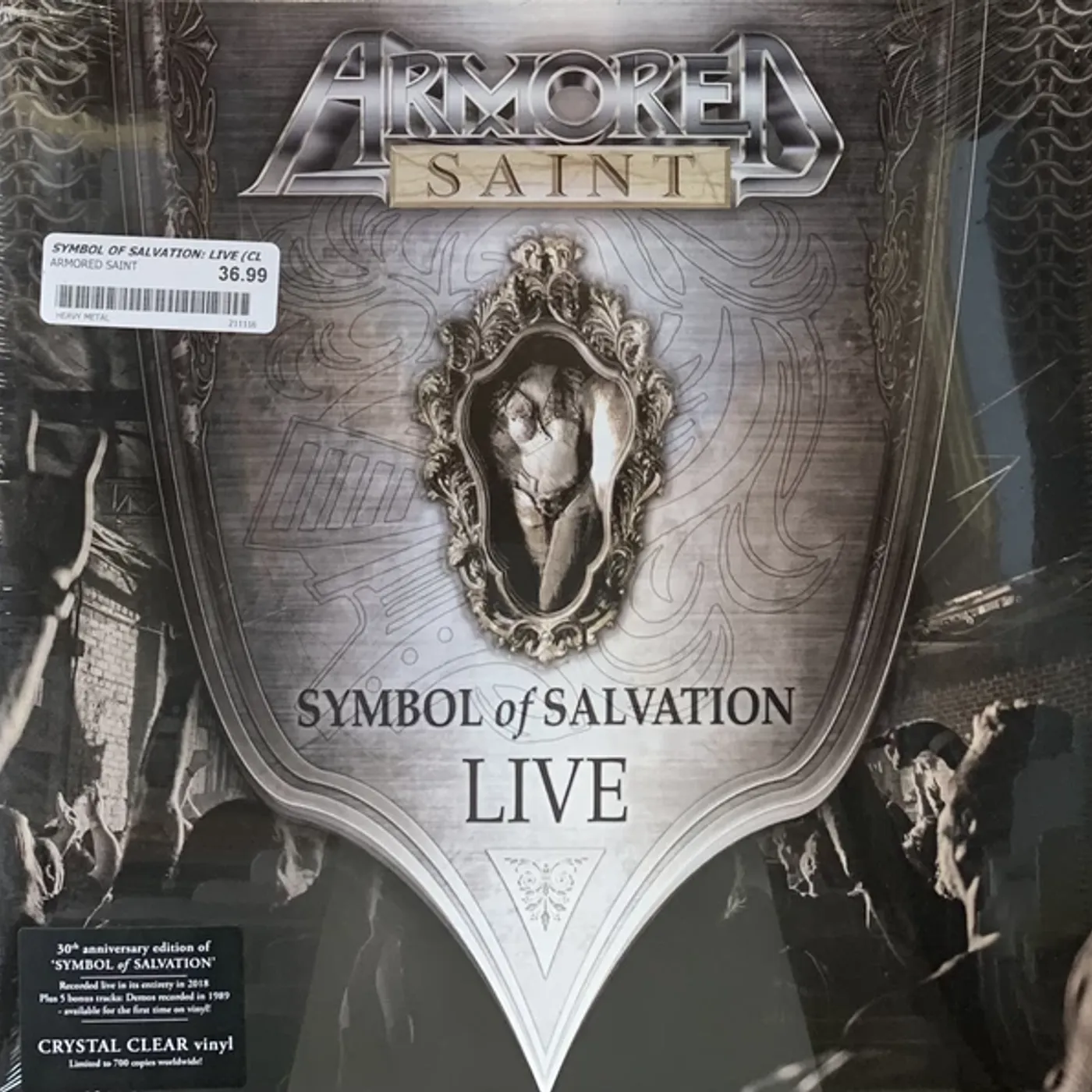Armored Saint SYMBOL OF SALVATION: LIVE (CHRYSTAL CLEAR VINYL) Vinyl Record