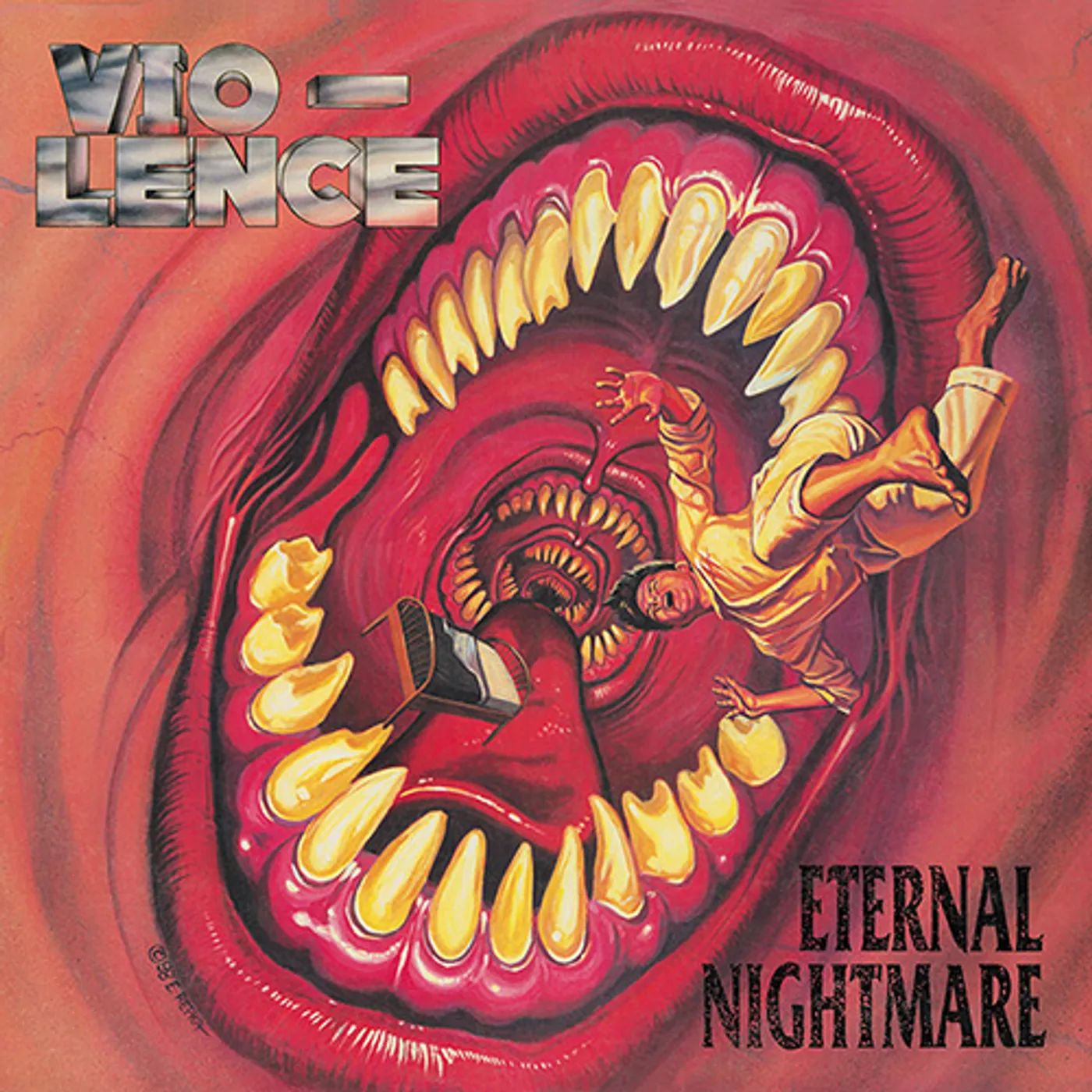 Vio-Lence ETERNAL NIGHTMARE (BLOODY FLESH MARBLE VINYL) Vinyl Record