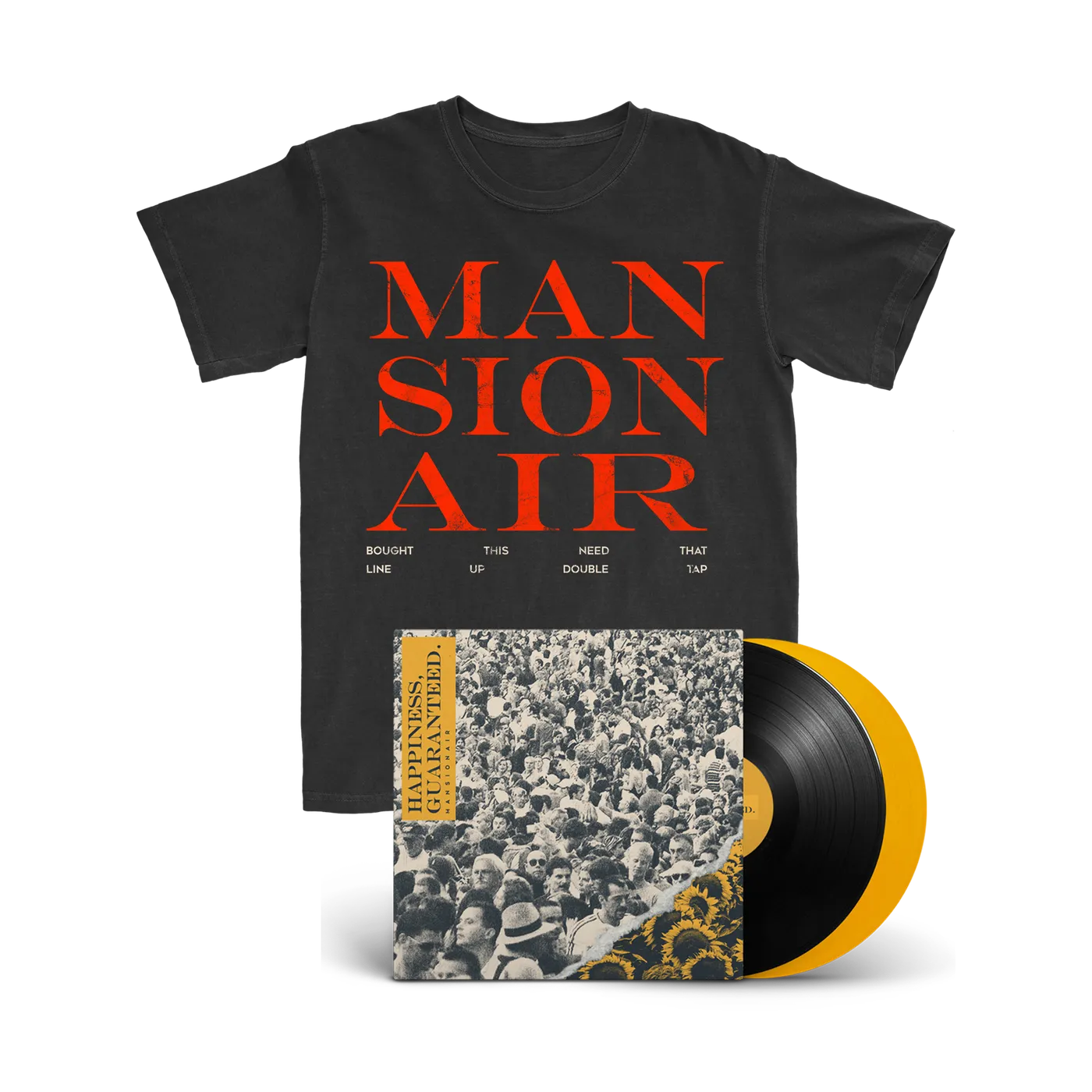 Mansionair | Double Tap T-Shirt + Vinyl Bundle
