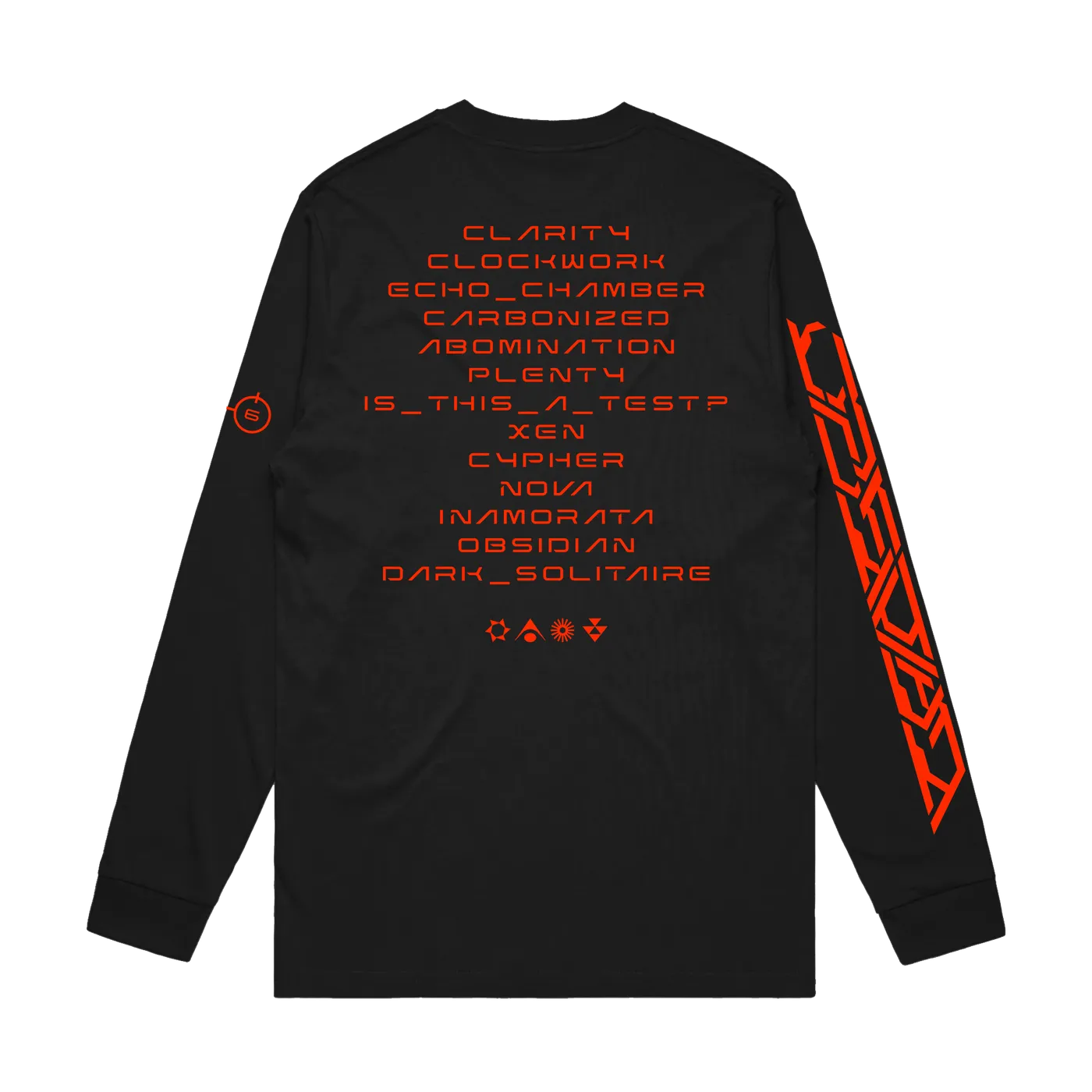 Northlane Tracklist Long Sleeve