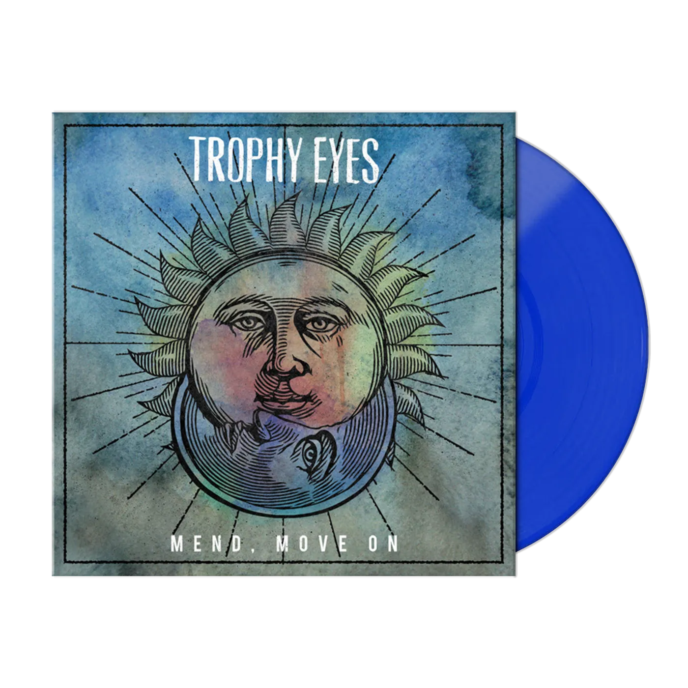  Trophy Eyes - Mend, Move On (Atlantic Blue Vinyl) Signed
