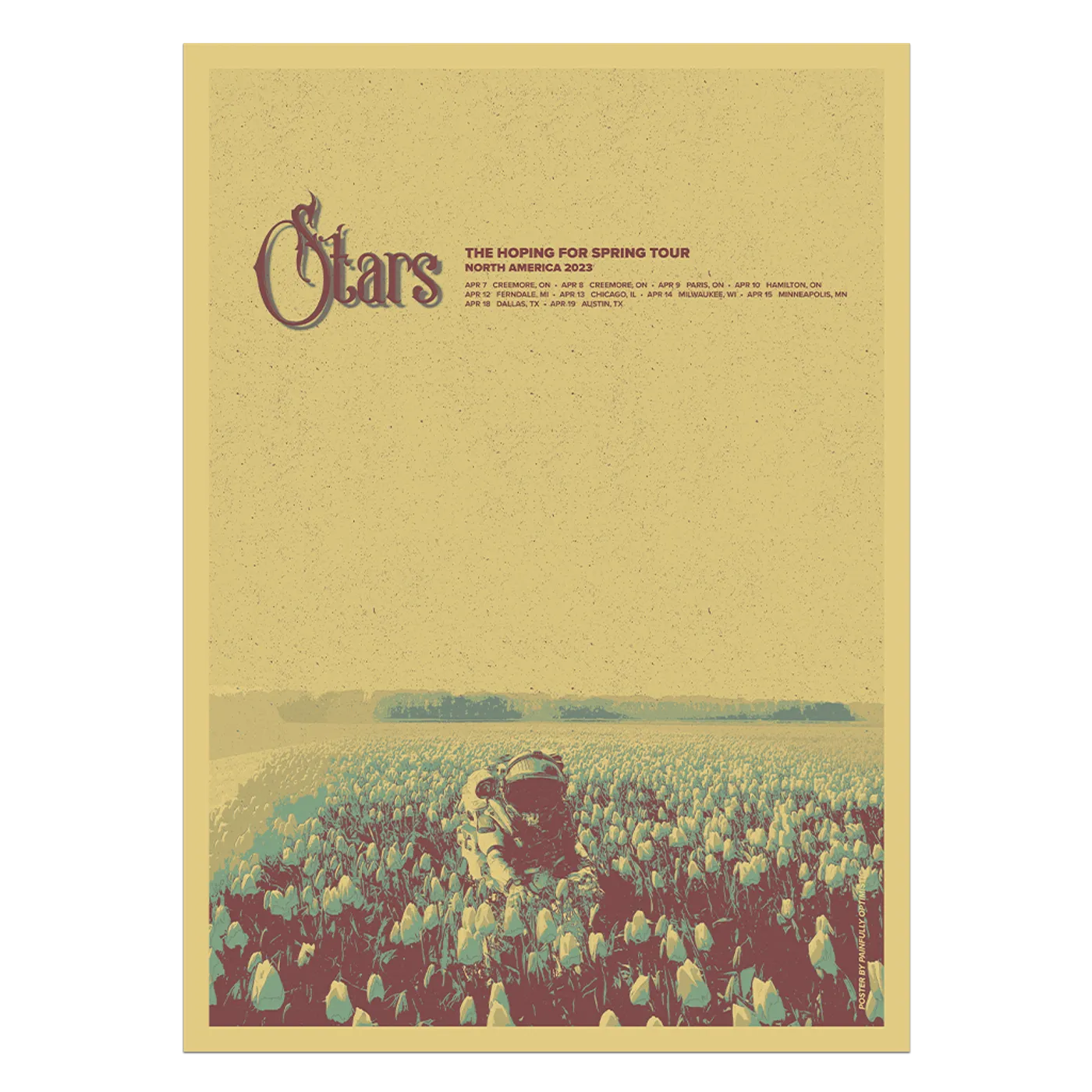 Stars The Hoping For Spring Tour North America 2023 Poster